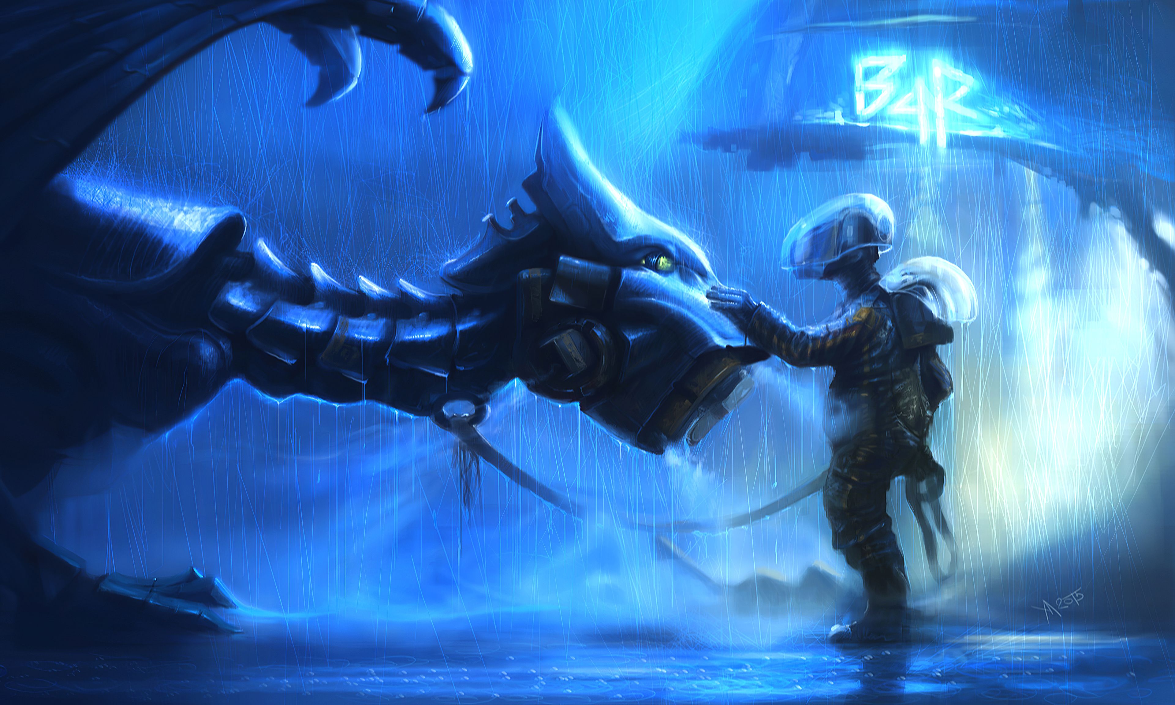3840x2304 Blue Dragon Scifi 4k Wallpaper, HD Artist Wallpaper, 4k Wallpaper, Image, Background, Photos and Picture
