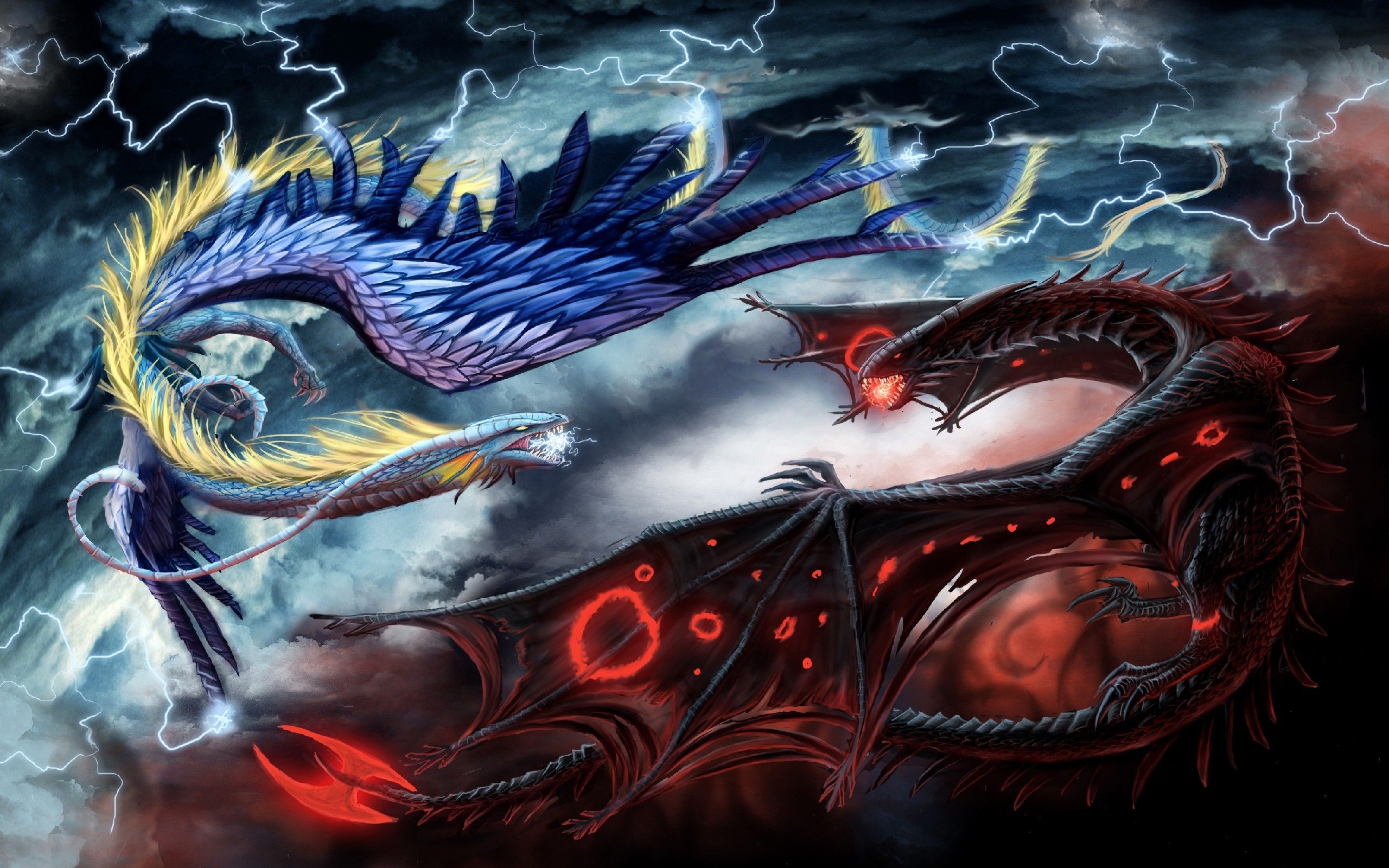 2560x1600 Fantasy Dragon Wallpaper