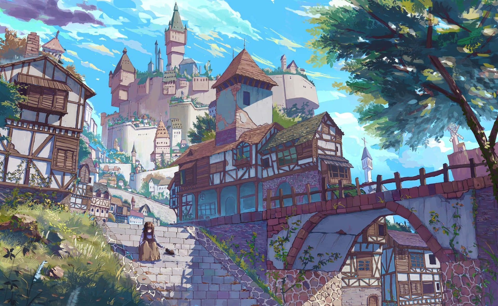 1920x1179 Download Chinese Village Picture