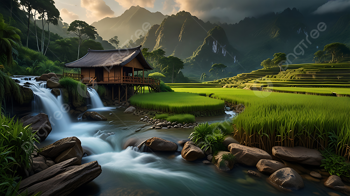 1200x674 Asian Village Background Image, HD Picture and Wallpaper For Free Download