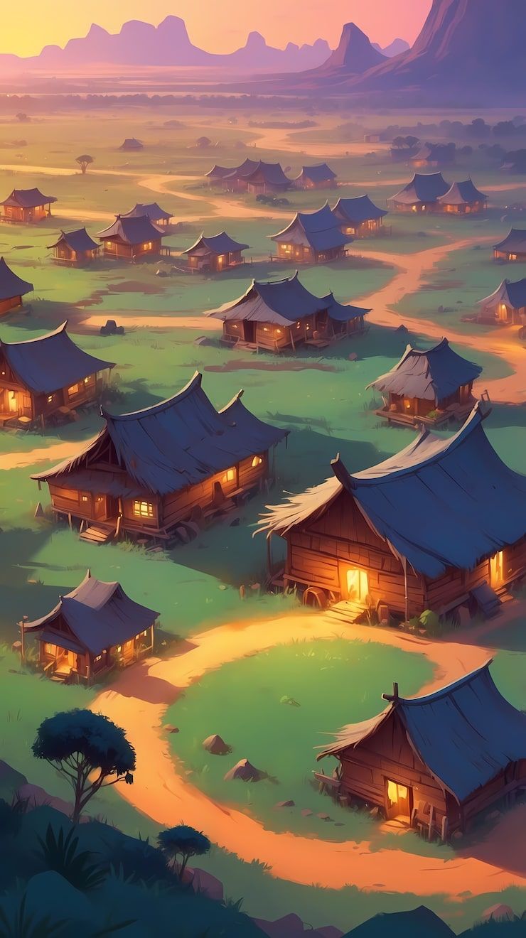 740x1320 Remote asian village Image
