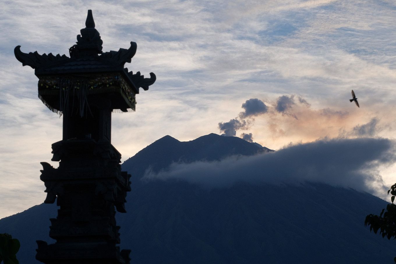 1360x907 Mount Agung Erupts, Spewing Out 000 Meter High Column Of Ash Jakarta Post