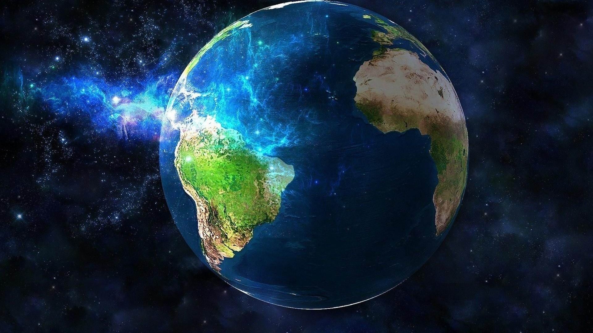 1920x1080 Earth Planet Space Nebula Space HD Widescreen Wallpaper
