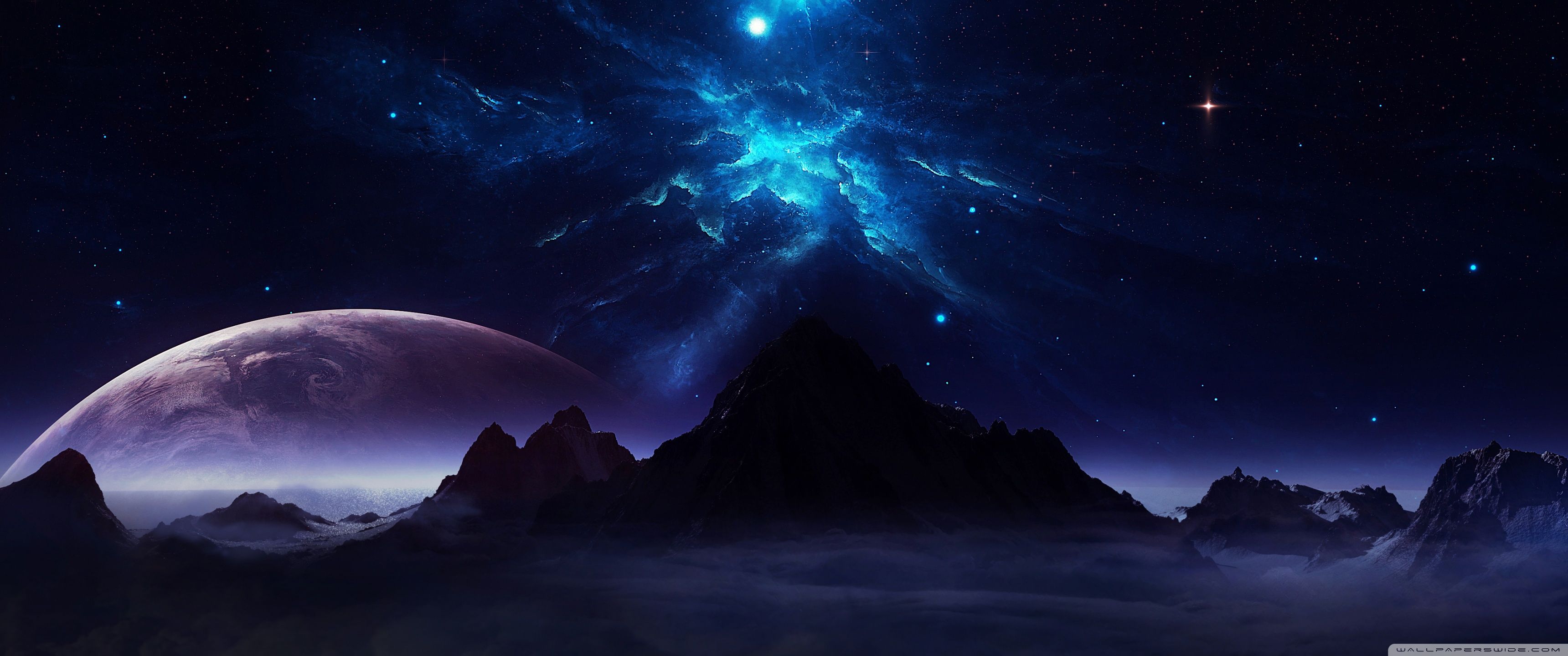 3440x1440 Space Wallpaper