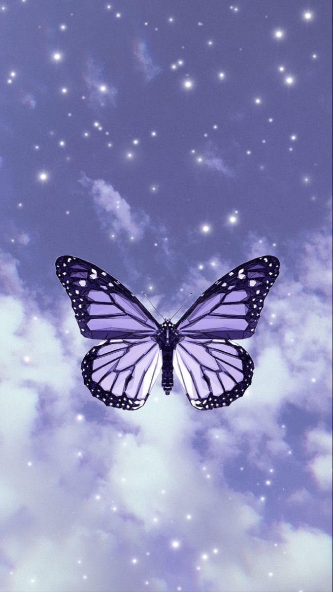 676x1200 Purple Butterfly Wallpaper. Purple Butterfly Wallpaper, Butterfly 8C