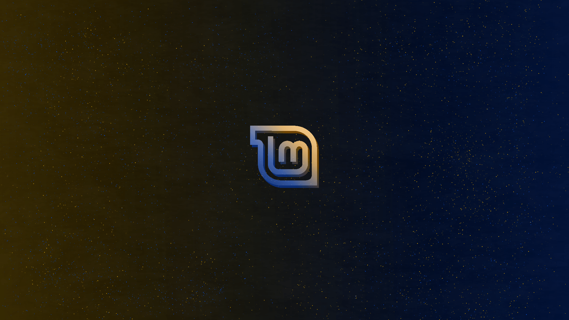 1920x1080 Linux Mint But Blue Orange
