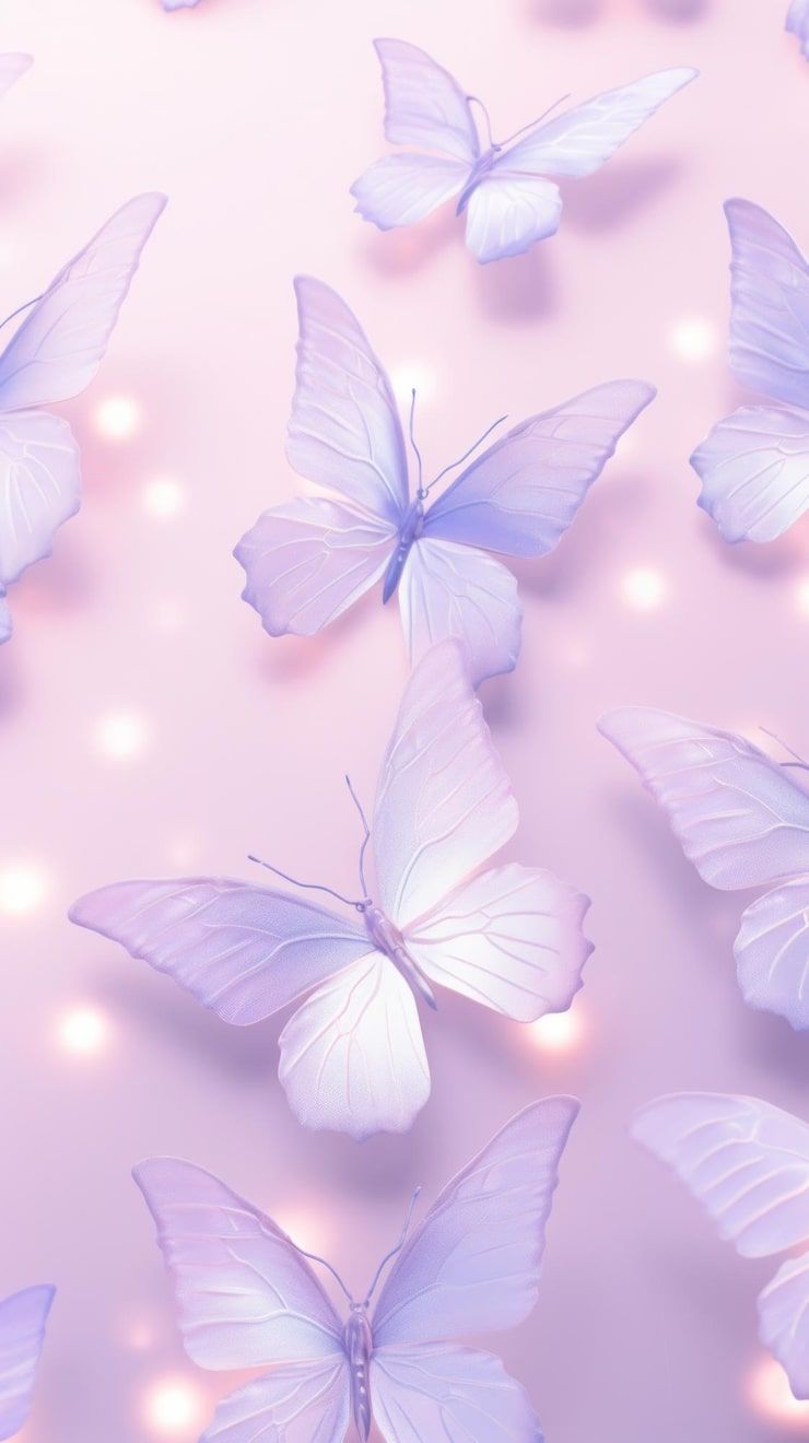 740x1320 Purple Butterfly Aesthetic Wallpaper Photo Free High Quality Picture
