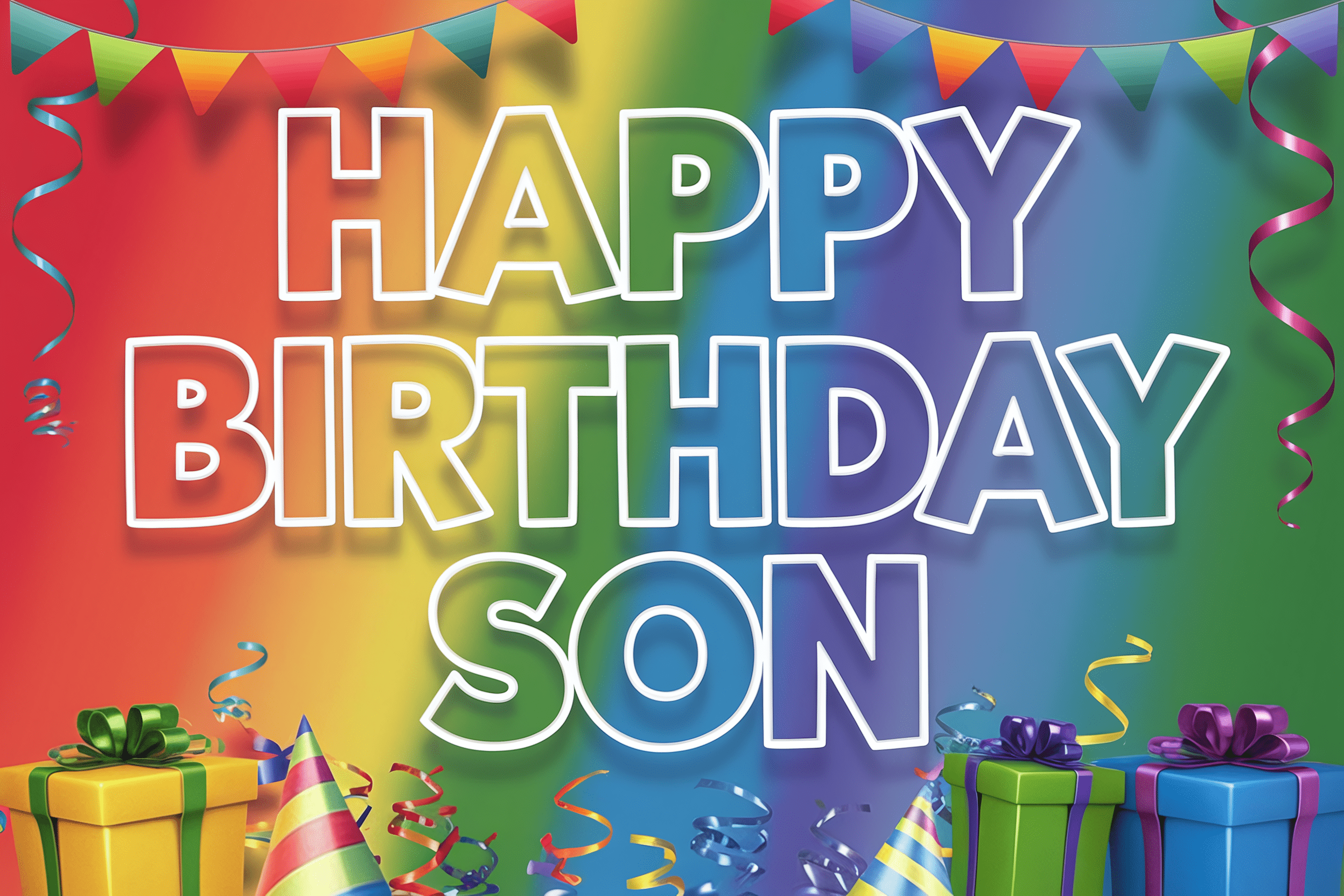 2496x1664 Free Download Happy Birthday Son
