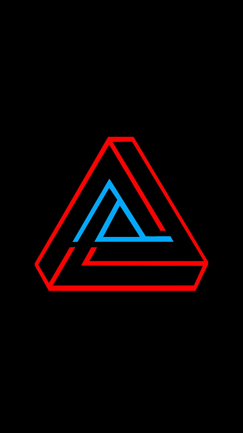 800x1422 The Triangle AMOLED, 1440p, 1440x 2560p adobe, amoled, black, blue, dark, HD phone wallpaper