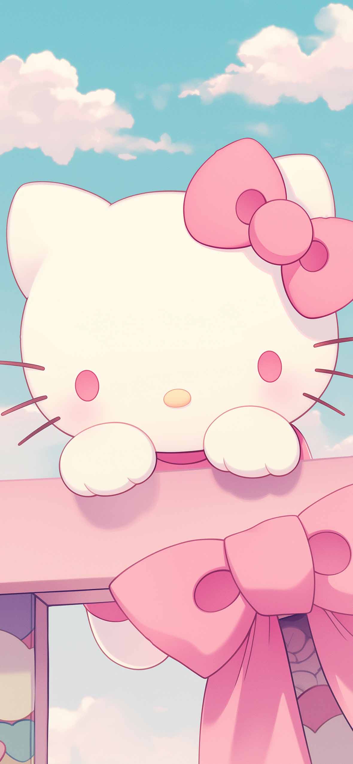 1180x2554 Hello Kitty Kawaii Pastel Cute Wallpaper Wallpaper HD