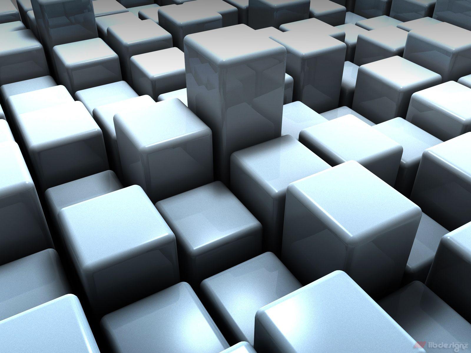 1600x1200 3D Cubes desktop PC and Mac wallpaper