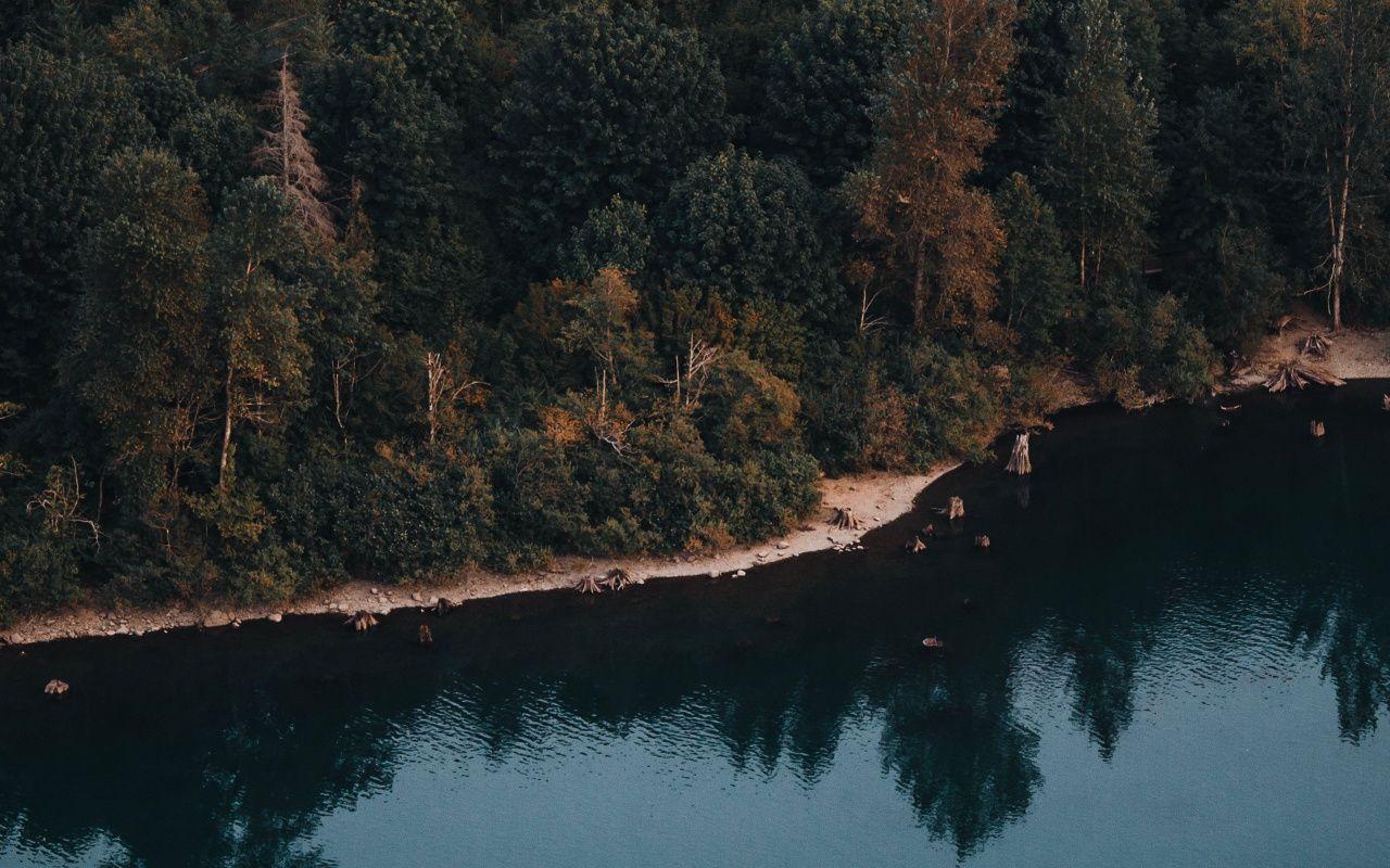1280x800 Download 1280x800 wallpaper lake, water, reflections, tree, nature