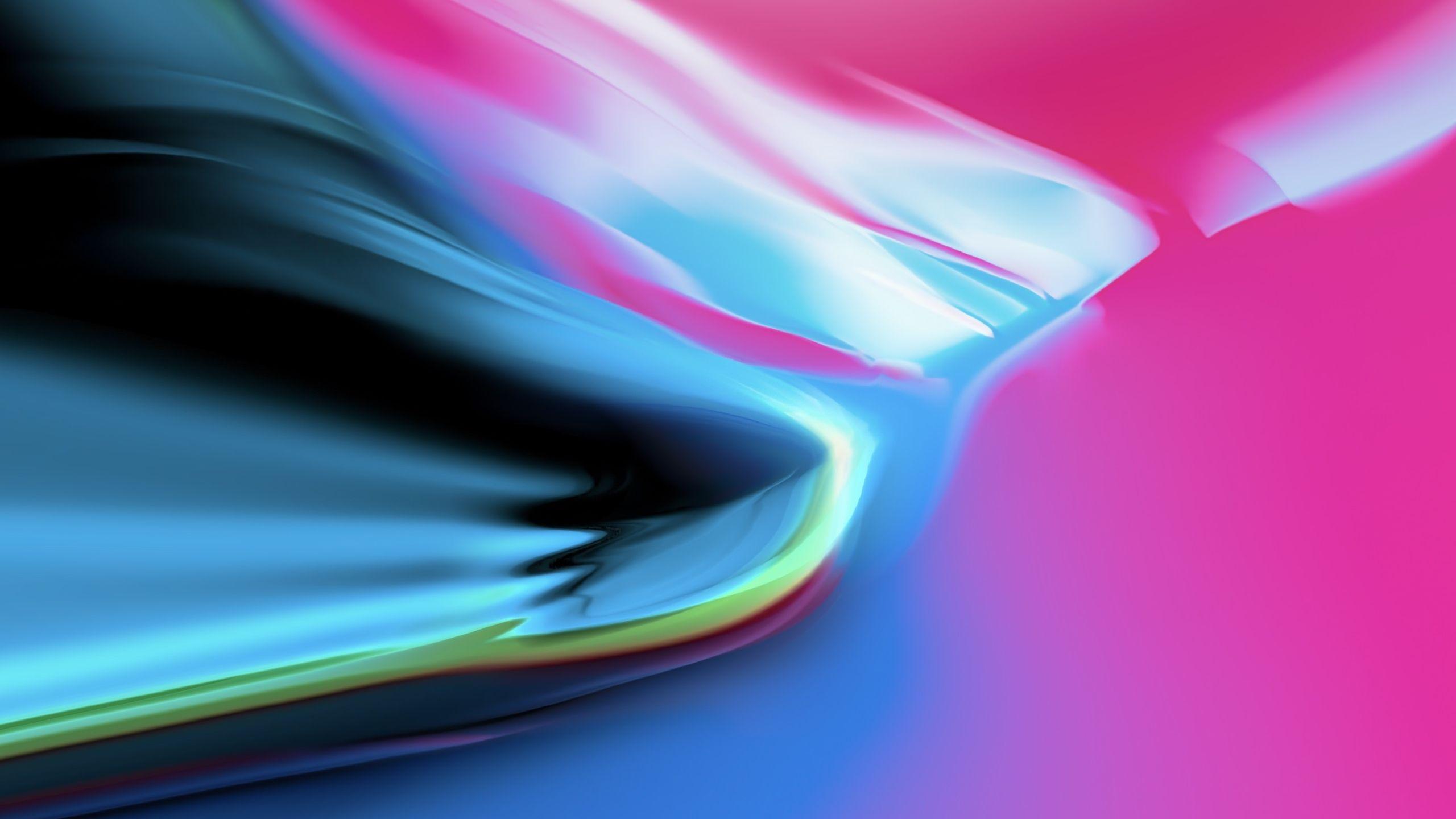 2560x1440 iOS 11 Aura Silver Granite 1440P Resolution Wallpaper