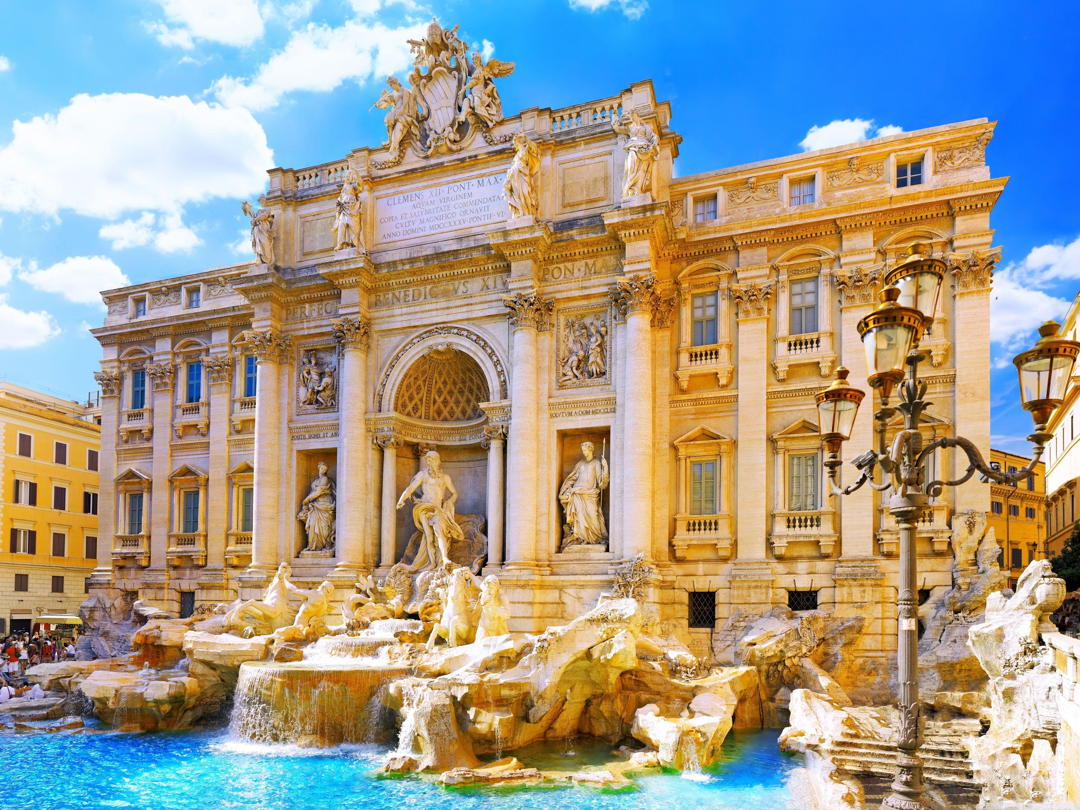 4096x3072 Trevi Fountain Ultra HD Desktop Background Wallpaper for 4K UHD TV