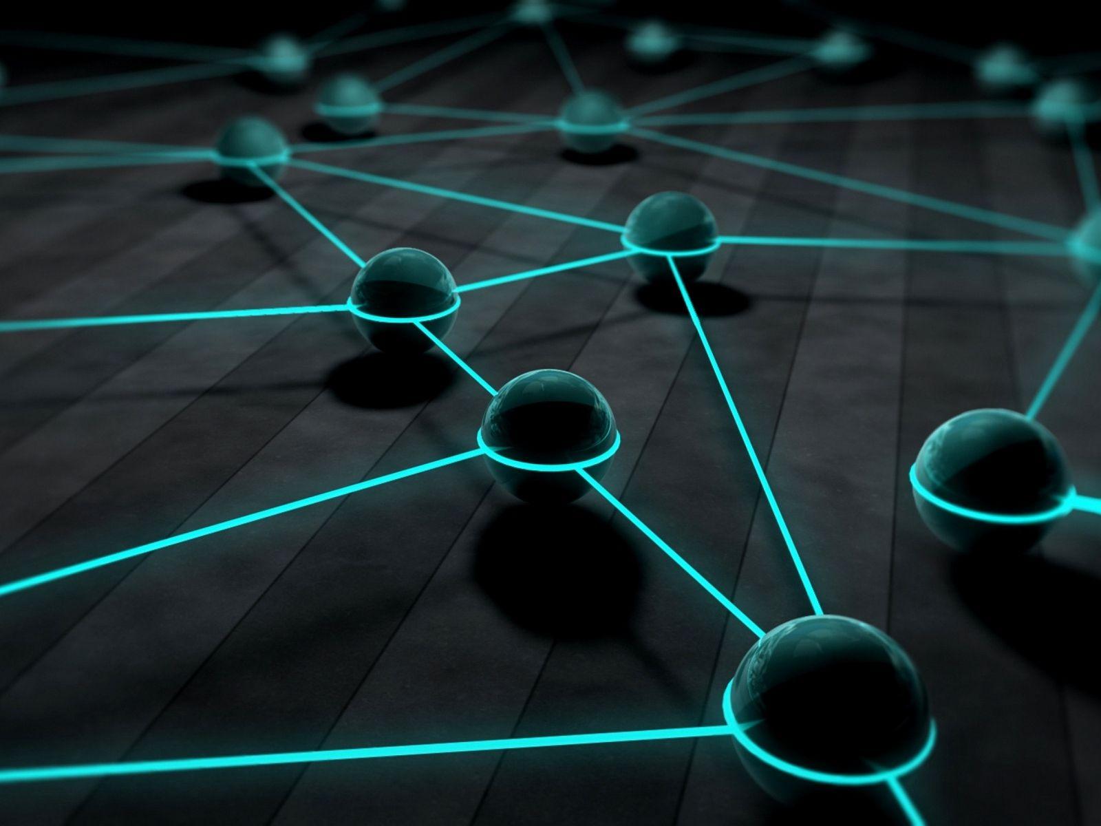 1600x1200 Download wallpaper 1600x1200 3D, balls, rendering, lines standard