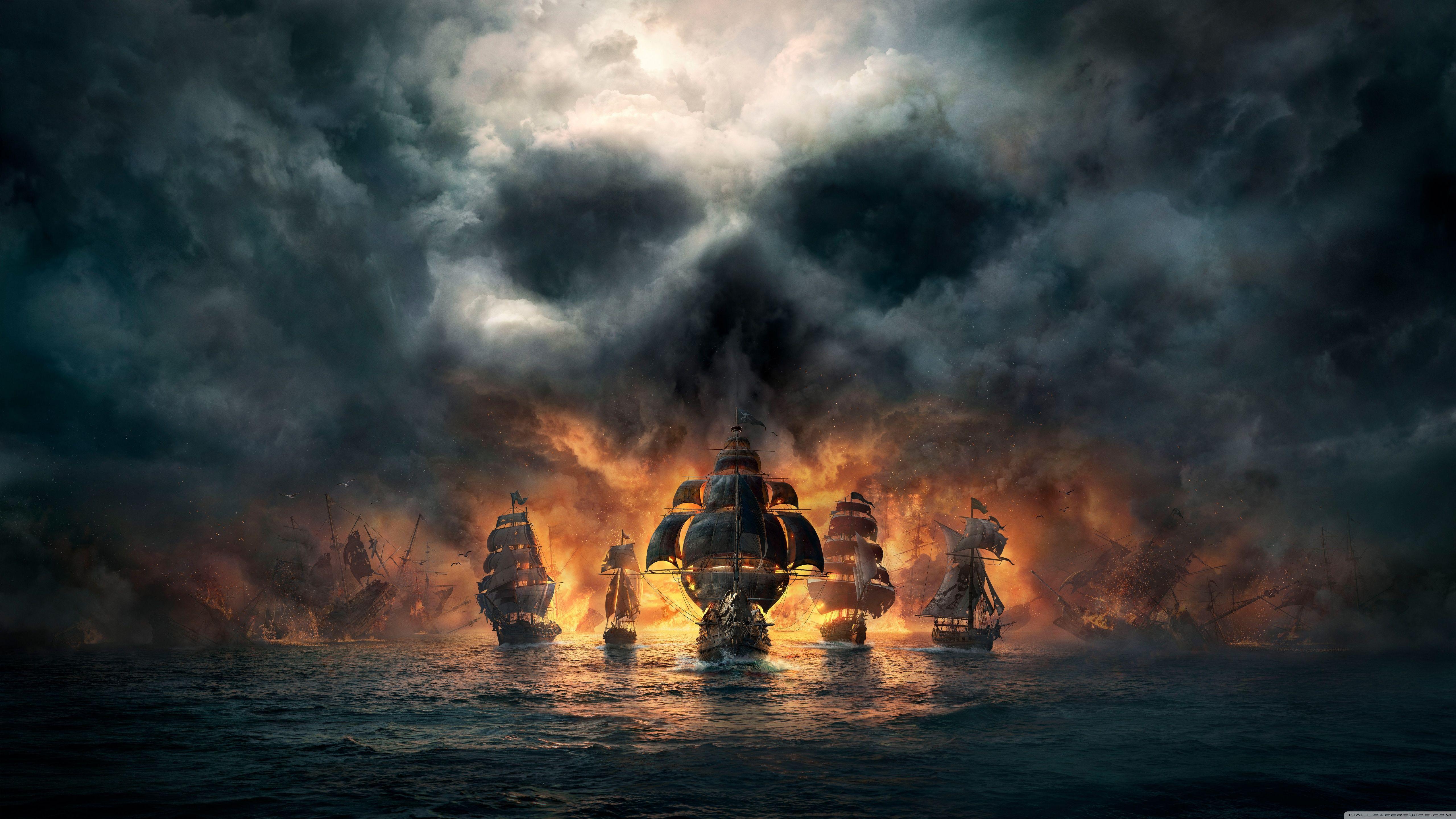 5120x2880 Skull and Bones 2018 game 8K Ultra HD Desktop Background Wallpaper