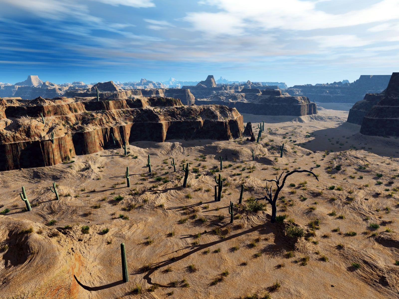 1600x1200 3D Canyon Wallpaperx1200