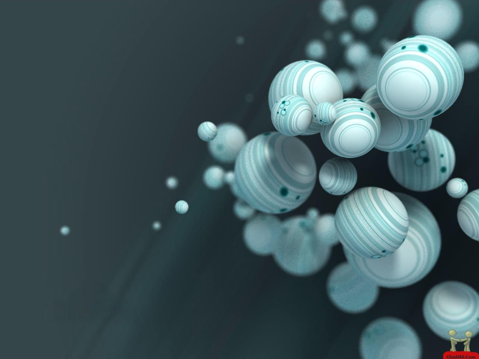 1600x1200 3D Bubbles wallpaperx1200