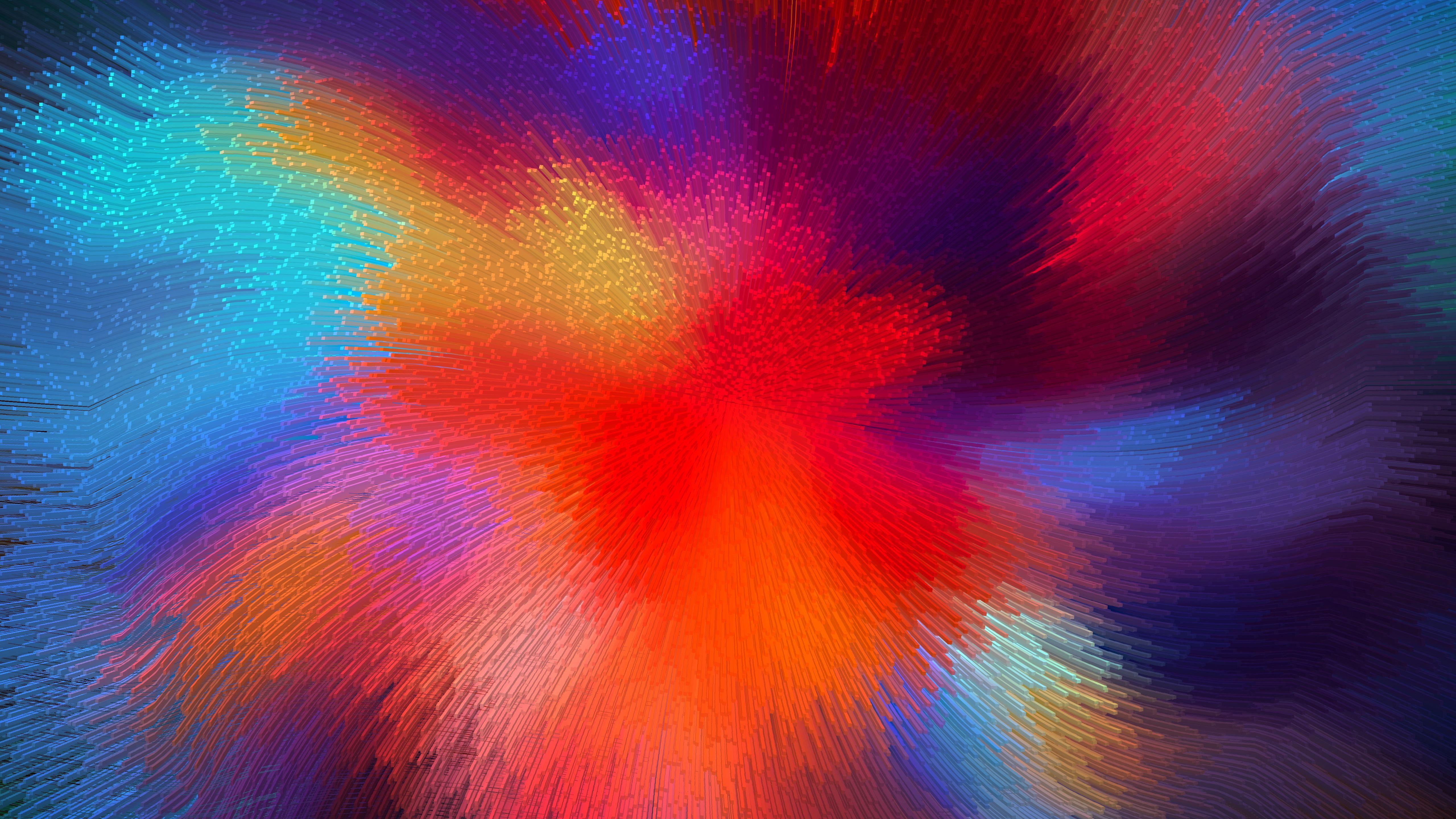 5120x2880 Download 5120x2880 Colorful Brainwaves Wallpaper