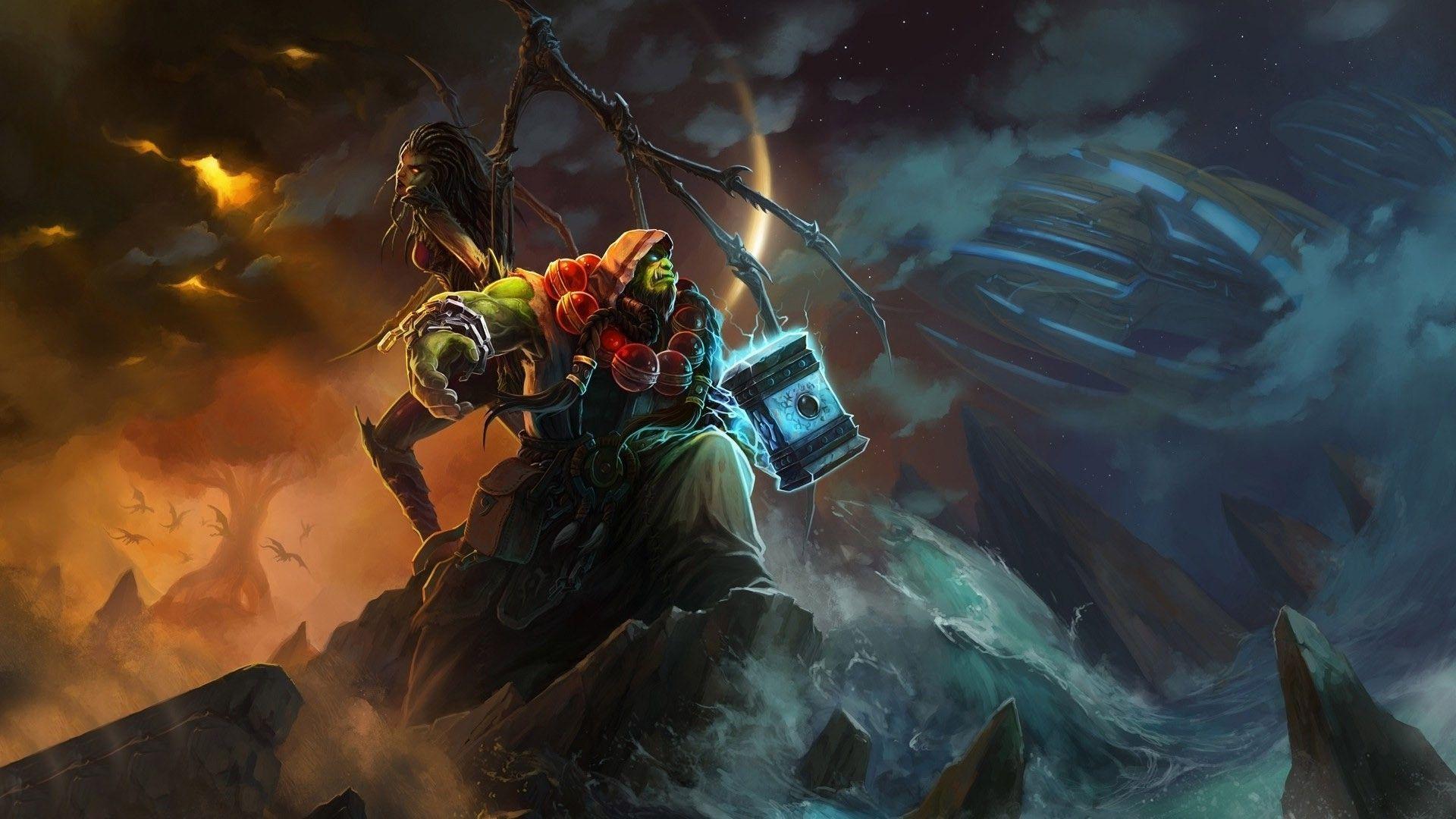 1920x1080 #World of Warcraft, #StarCraft, #video games, #heroes