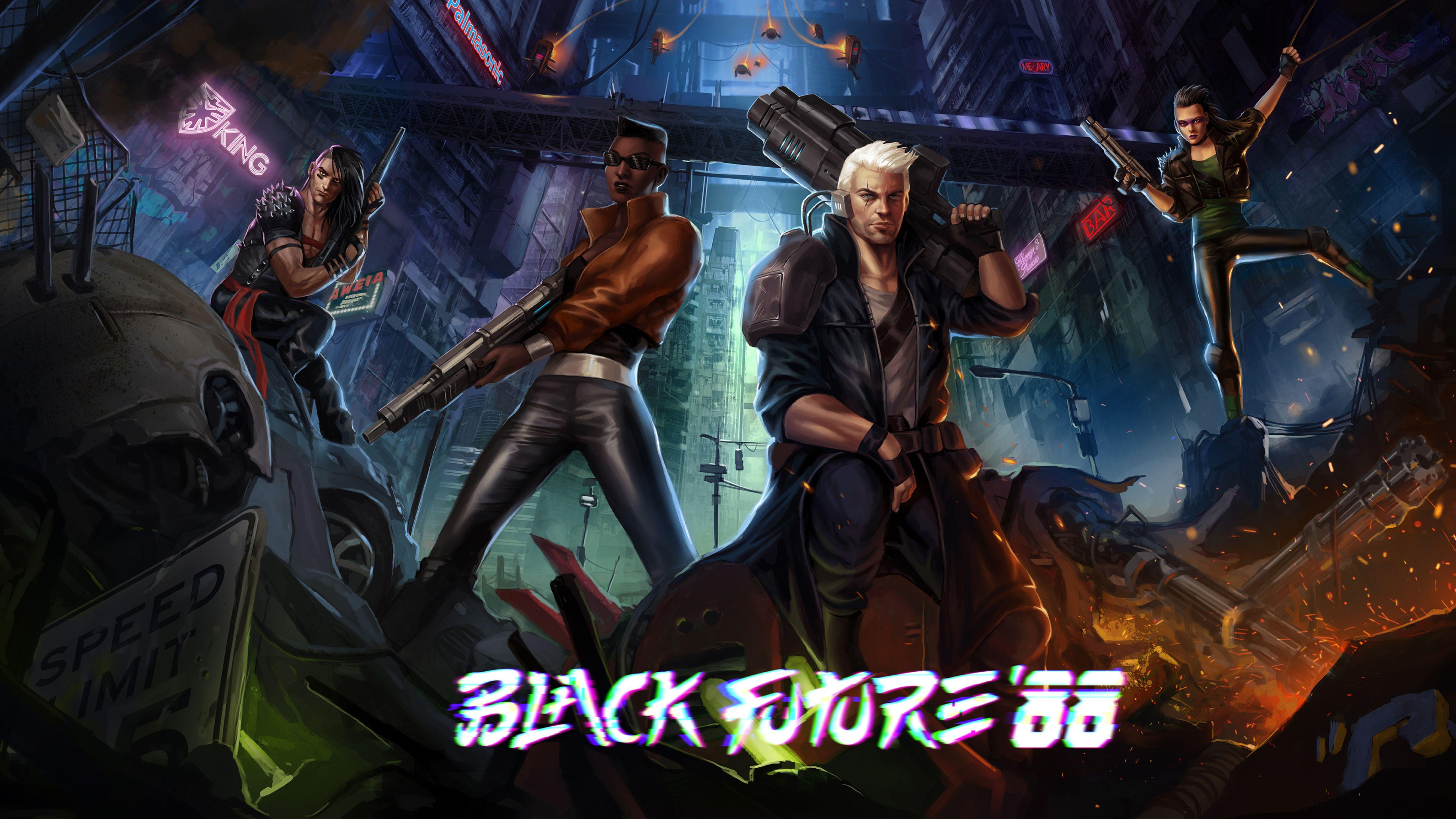 5120x2880 Black Future 88 Game 5K Wallpaper, HD Games 4K