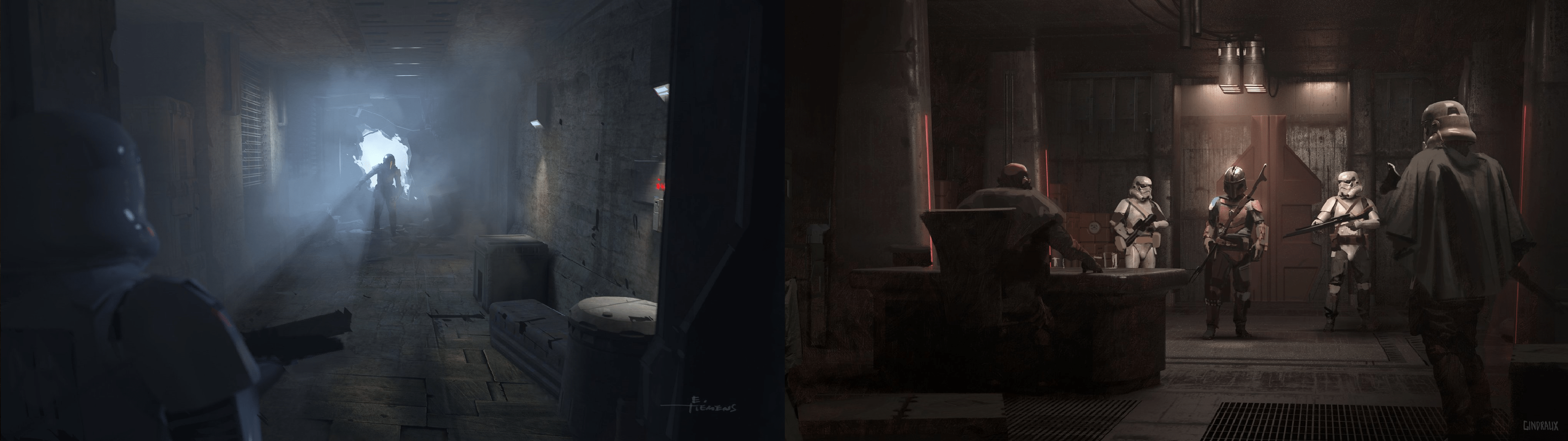 3840x1080 The Mandalorian concept art makes for great wallpaper [3840x1920]