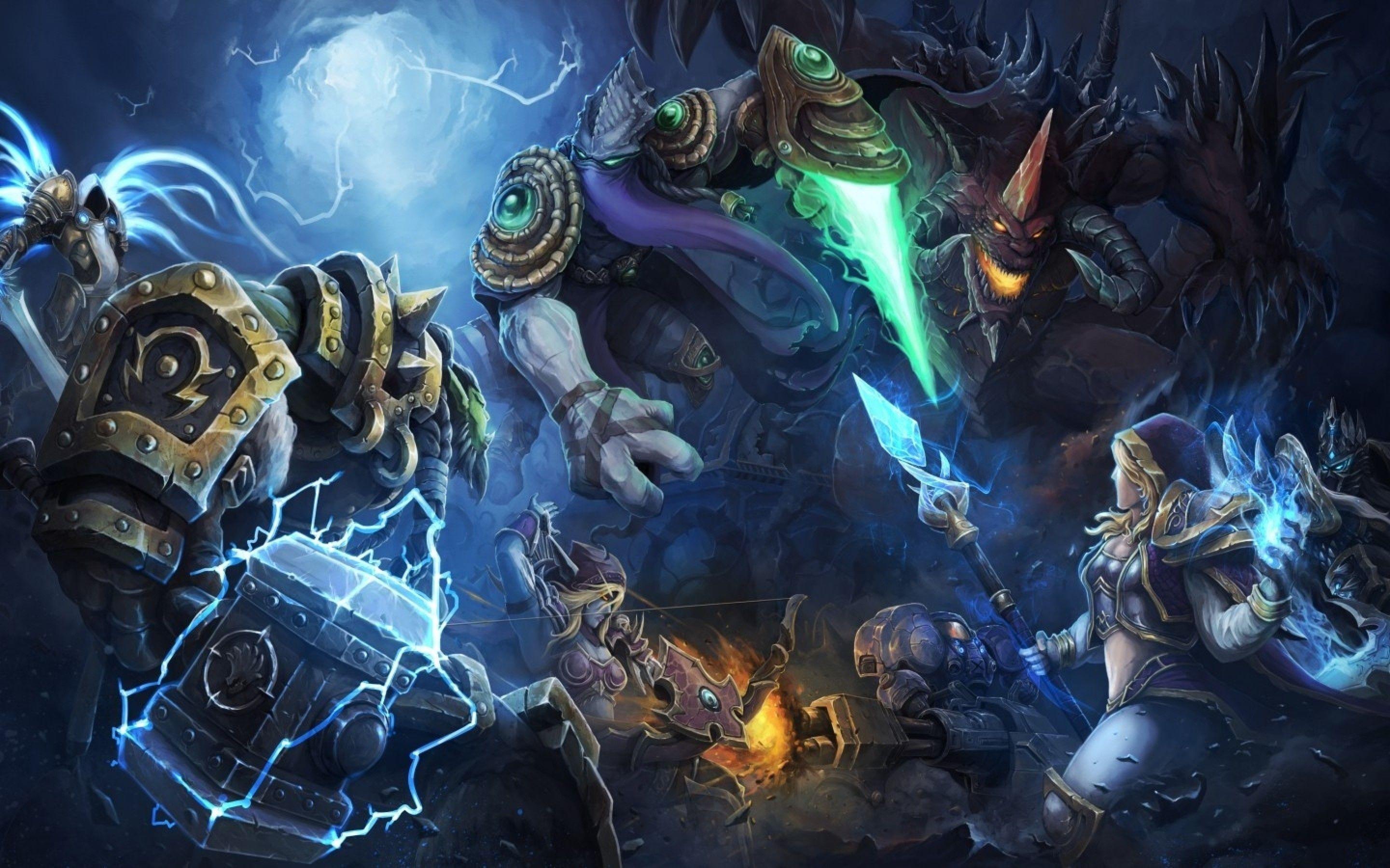 2880x1800 Download 2880x1800 Archangel, Thrall, Heroes, Magic, Hammer