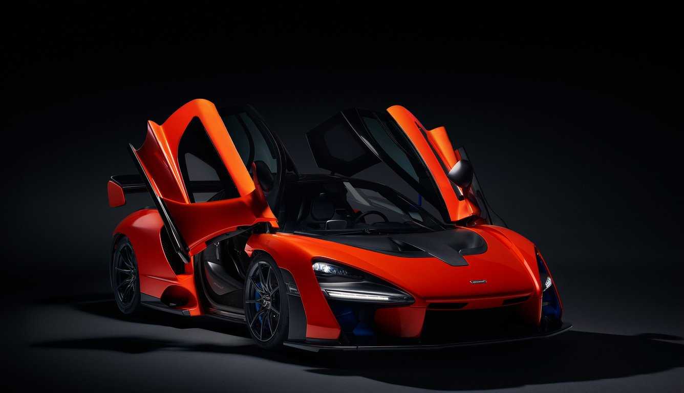 1336x768 McLaren Senna Doors UP HD Wallpaper (1336x768)