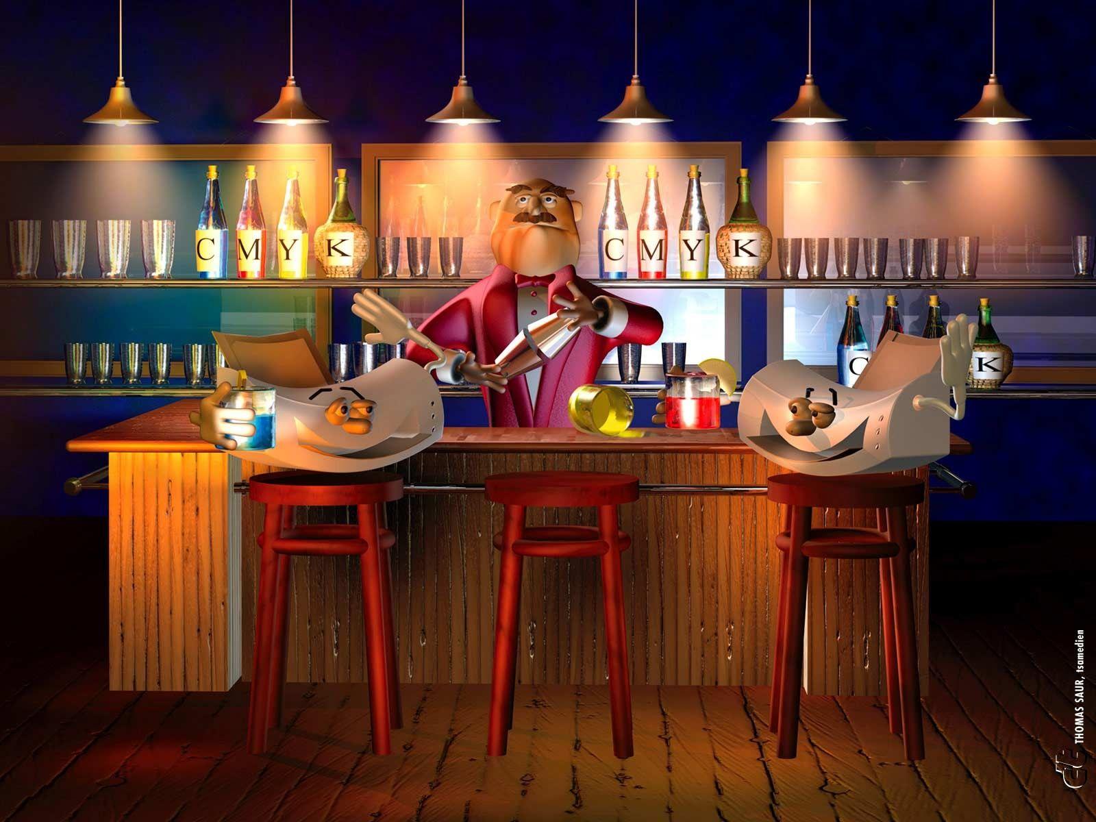 1600x1200 3D Funny Bartender wallpaper, music and dance wallpaper