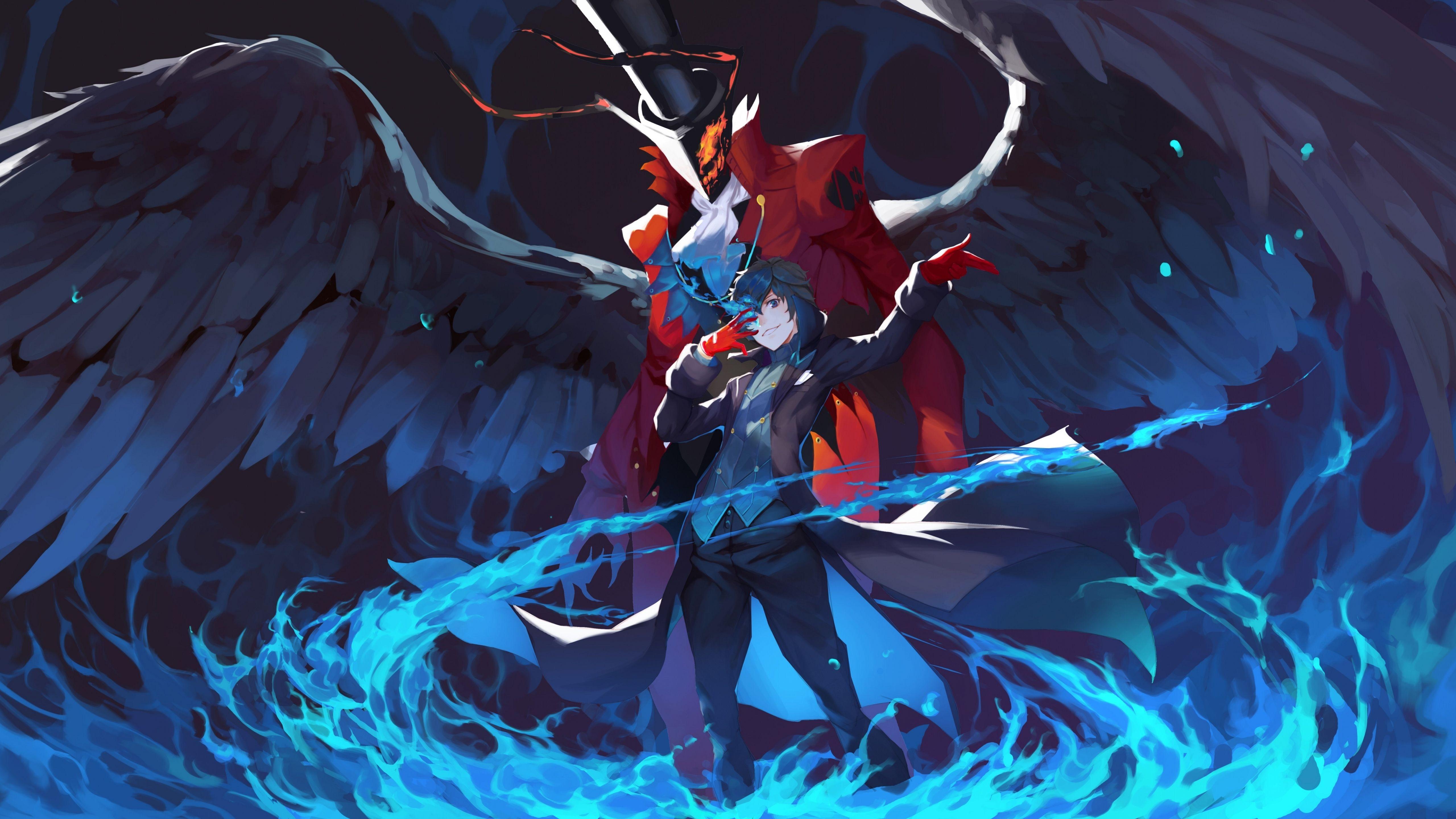 5120x2880 Download 5120x2880 wallpaper akira kurusu, persona anime, video