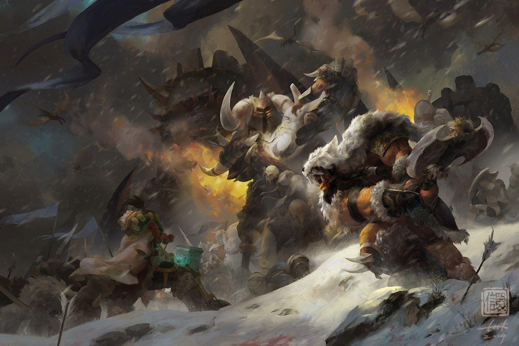 1680x1120 Fantasy Art, World Of Warcraft, Thrall, Durotan Clan