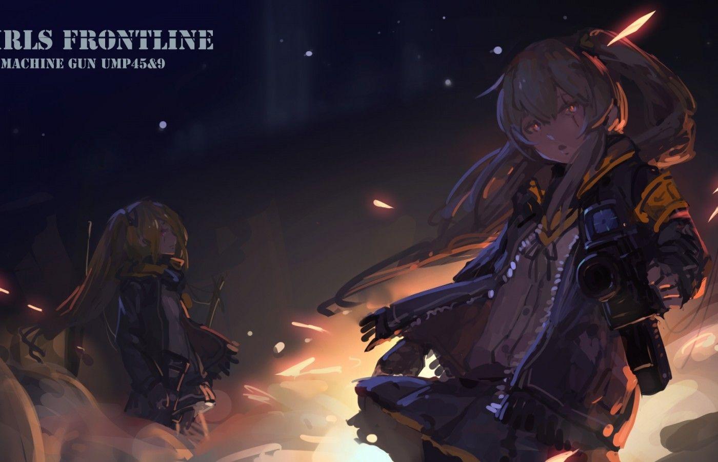 1400x900 Download 1400x900 Girls Frontline, Ump Ump Guns, Painting