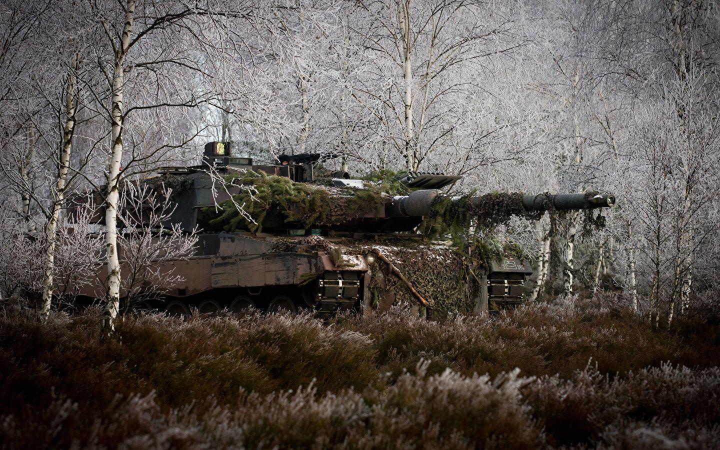 1440x900 Picture Camouflage Tanks Leopard 2 Birch 1440x900