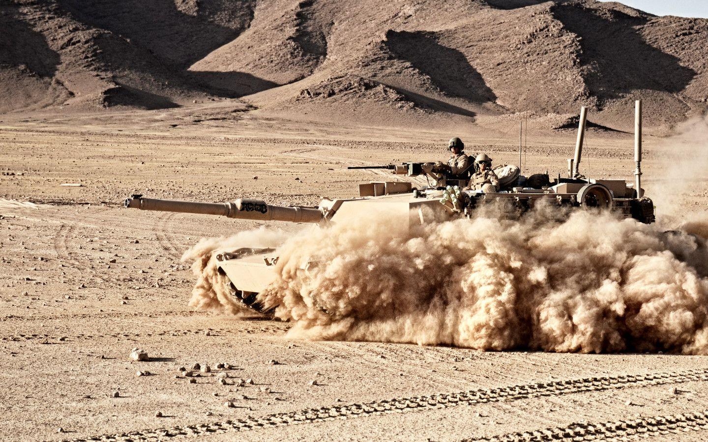 1440x900 Download wallpaper: M1A1 Abrams tank 1440x900