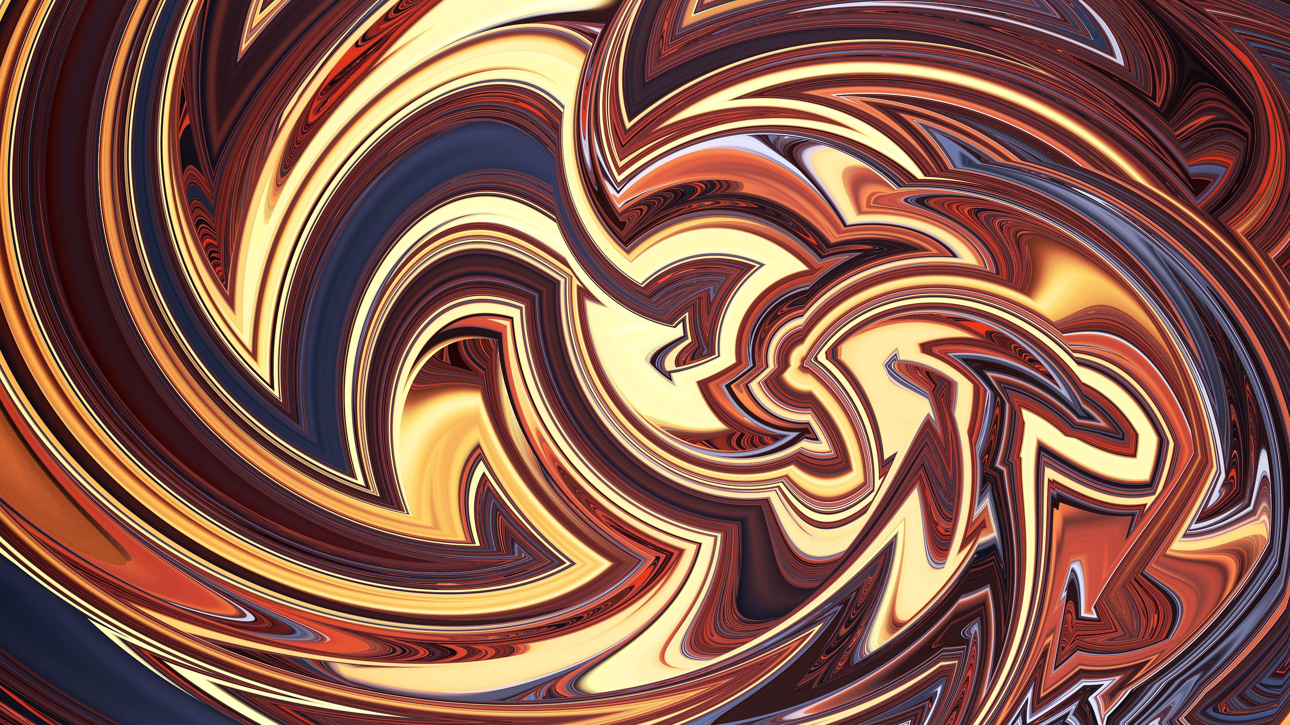 5120x2880 Download wallpaper 5120x2880 colorful, tangled, fractal
