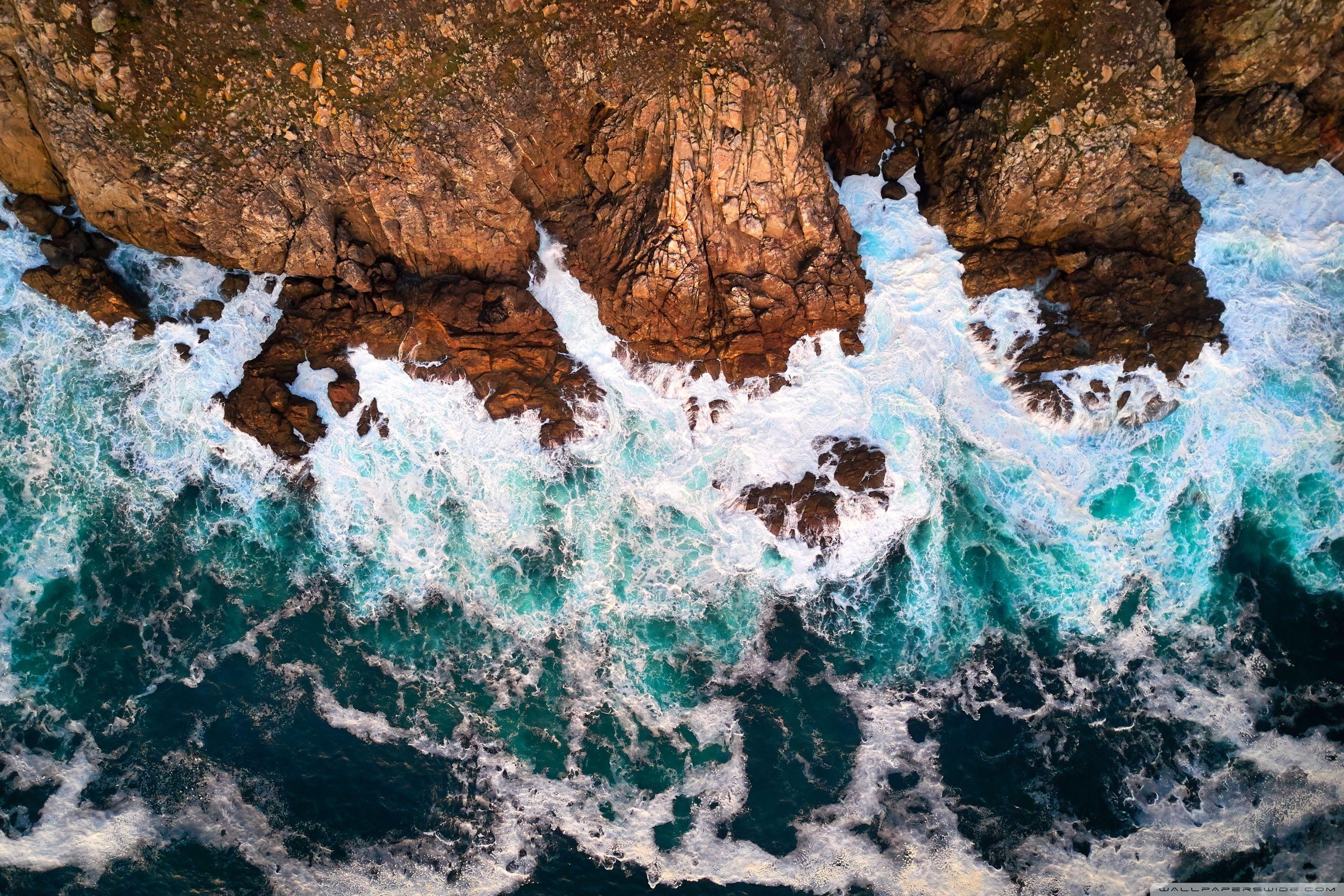 2736x1824 Cape Finisterre, Atlantic Ocean, Galicia, Spain Ultra HD Desktop
