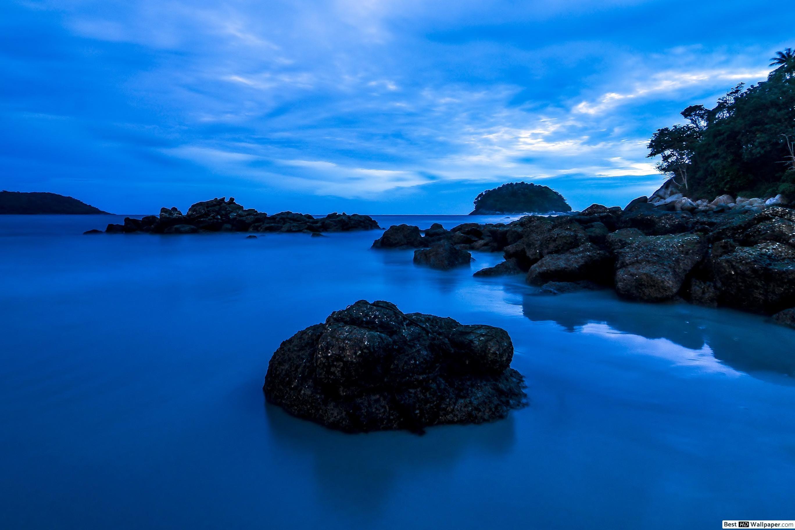 2736x1824 Blue Ocean HD wallpaper download