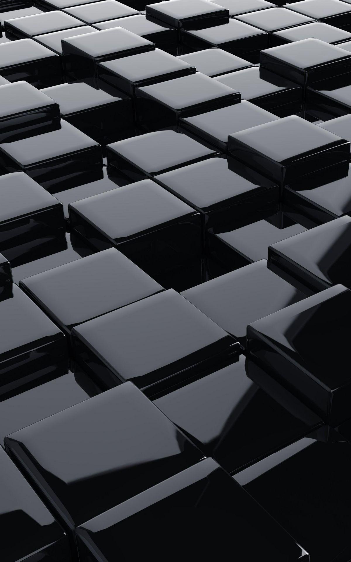 1200x1920 Black and White 3D Desktop HD Wallpaper