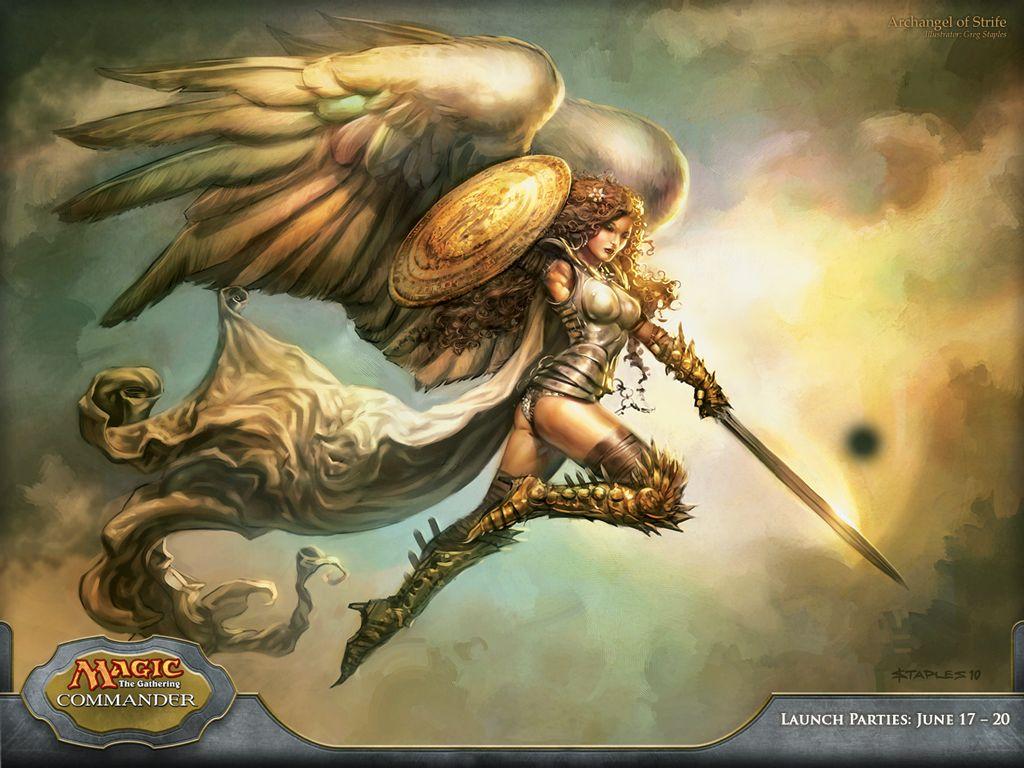 1024x768 Wallpaper of the Week: Archangel of Strife. MAGIC: THE GATHERING