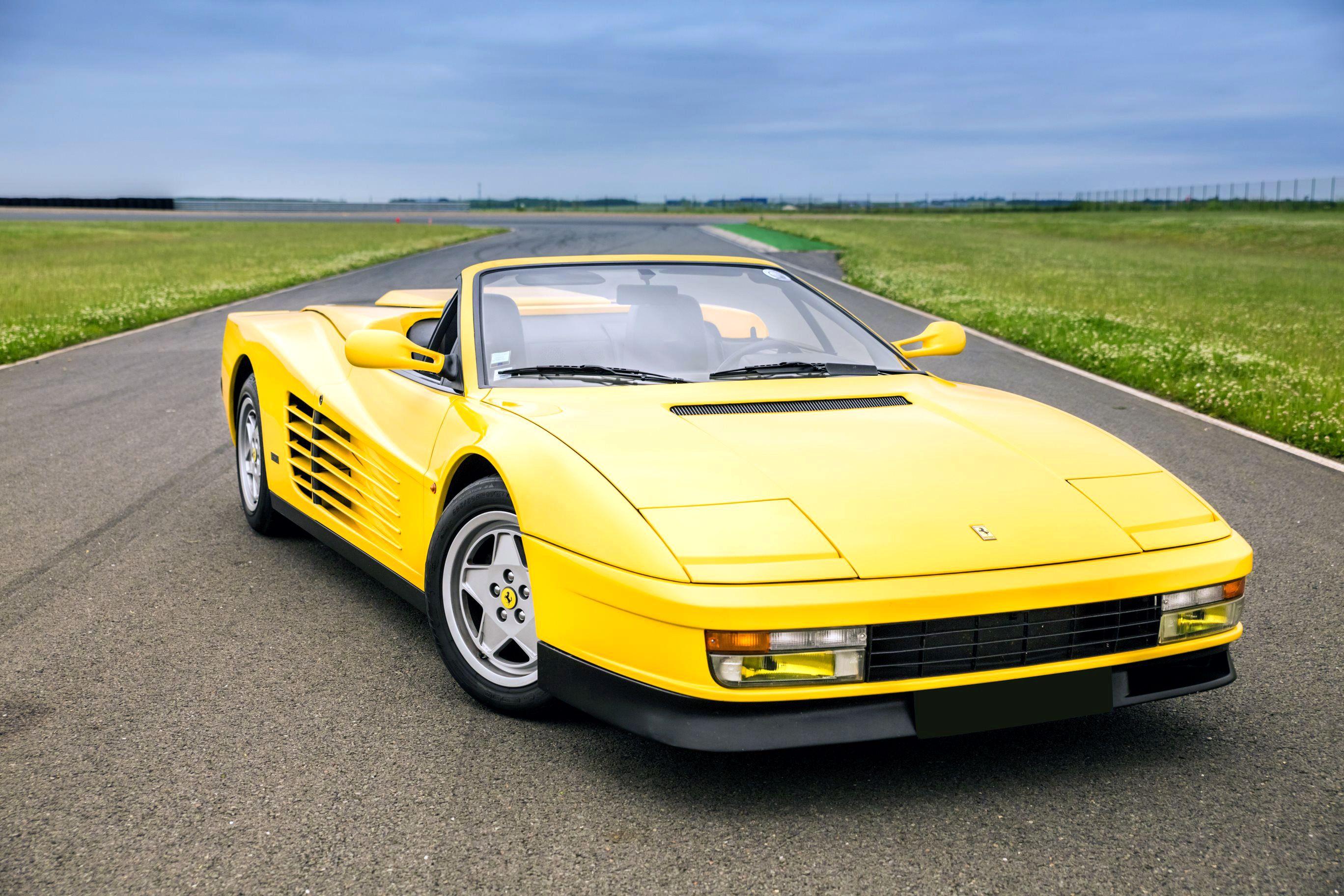 2736x1824 Photos Ferrari 1988 92 Lorenz Convertible Retro Yellow 2736x1824