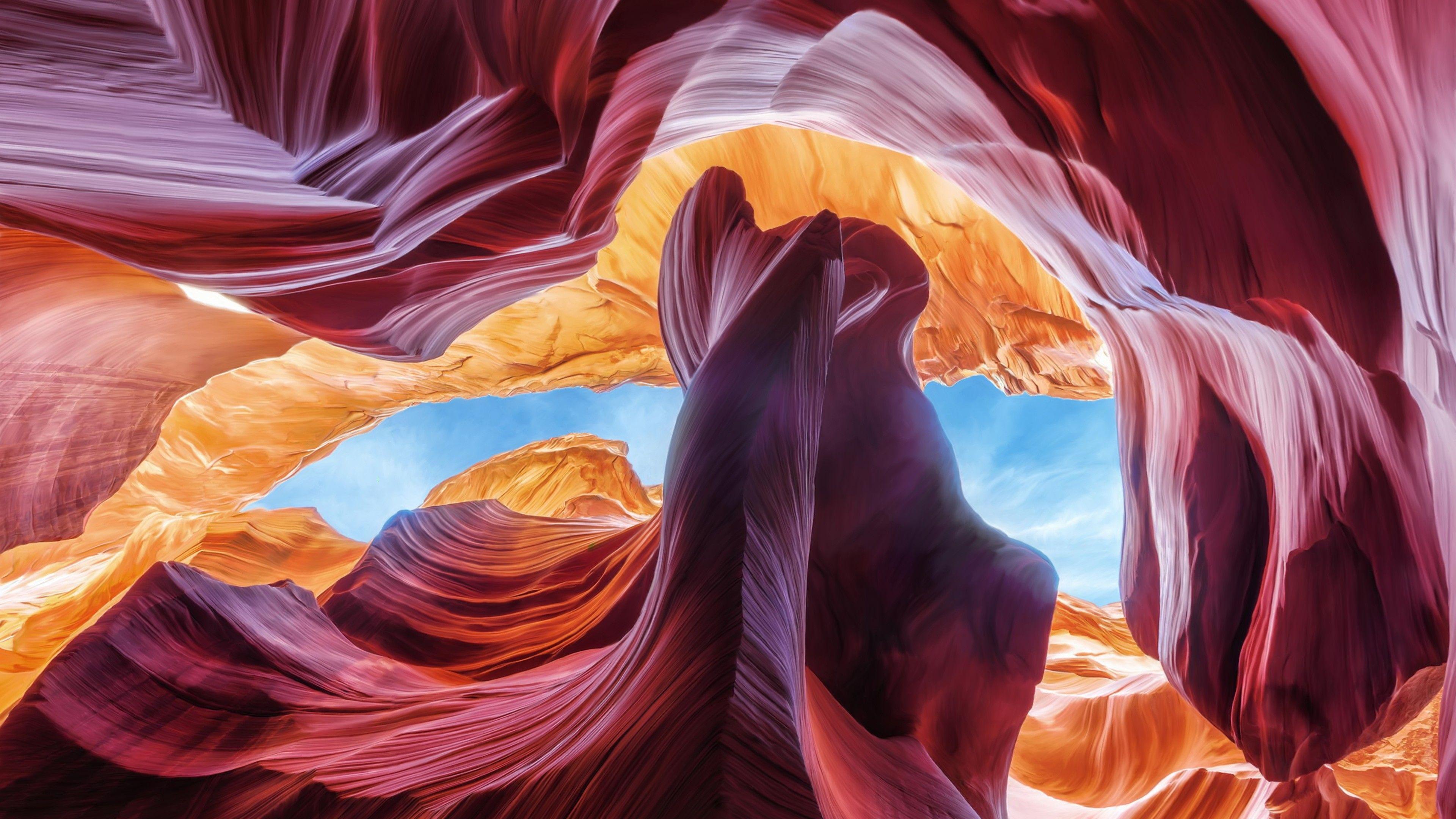 3840x2160 Wallpaper Antelope Canyon, Arizona, USA, 4k, Nature