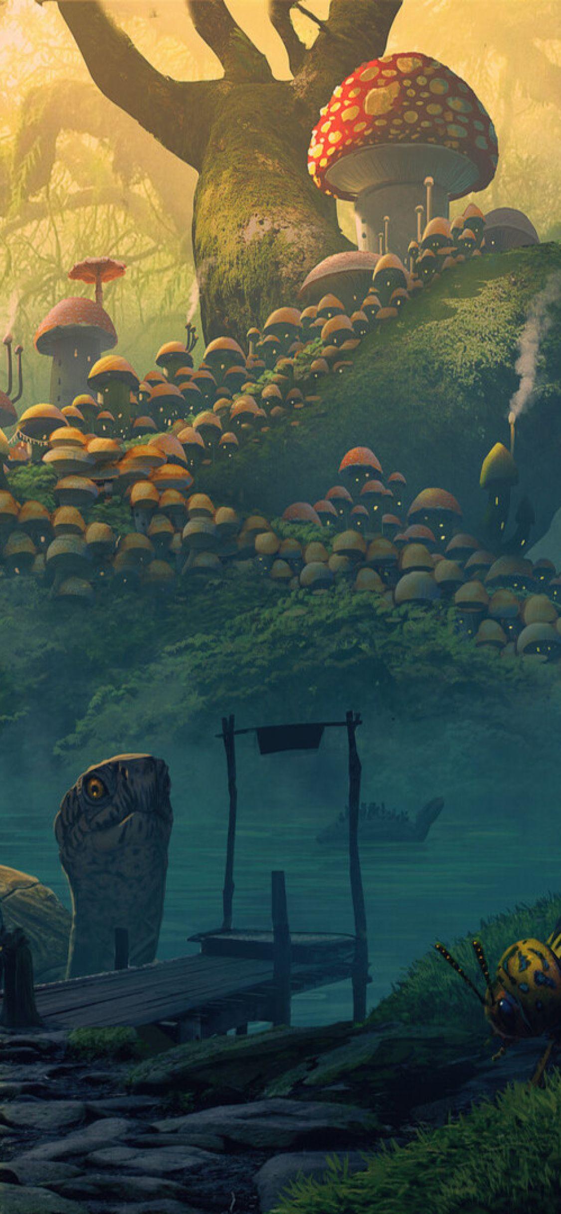 1125x2436 Mouse Mushroom Kingdom iPhone XS, iPhone iPhone X