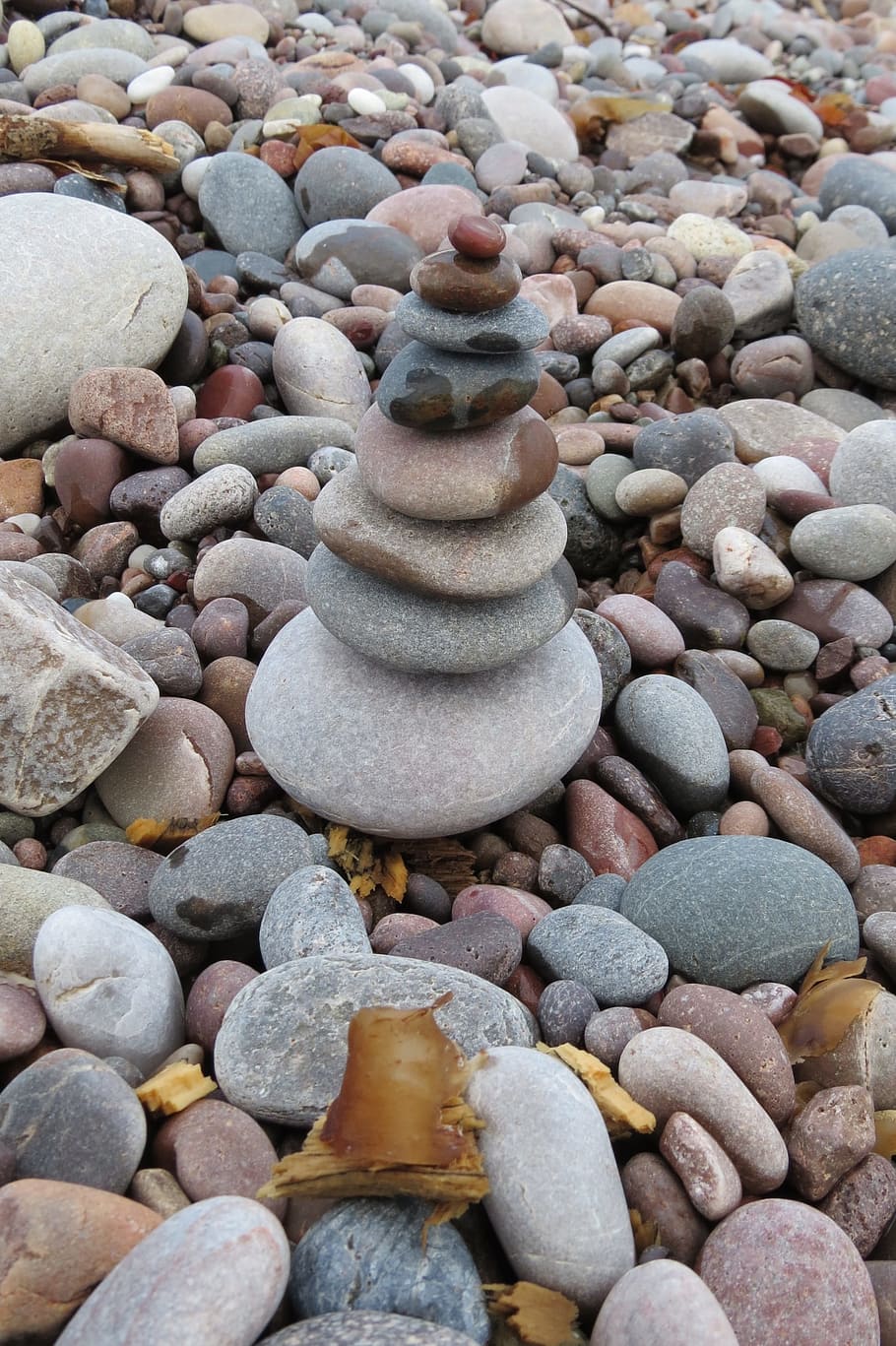 910x1367 HD wallpaper: Stones, Pebbles, Stack, stenenstapel, pebble beach