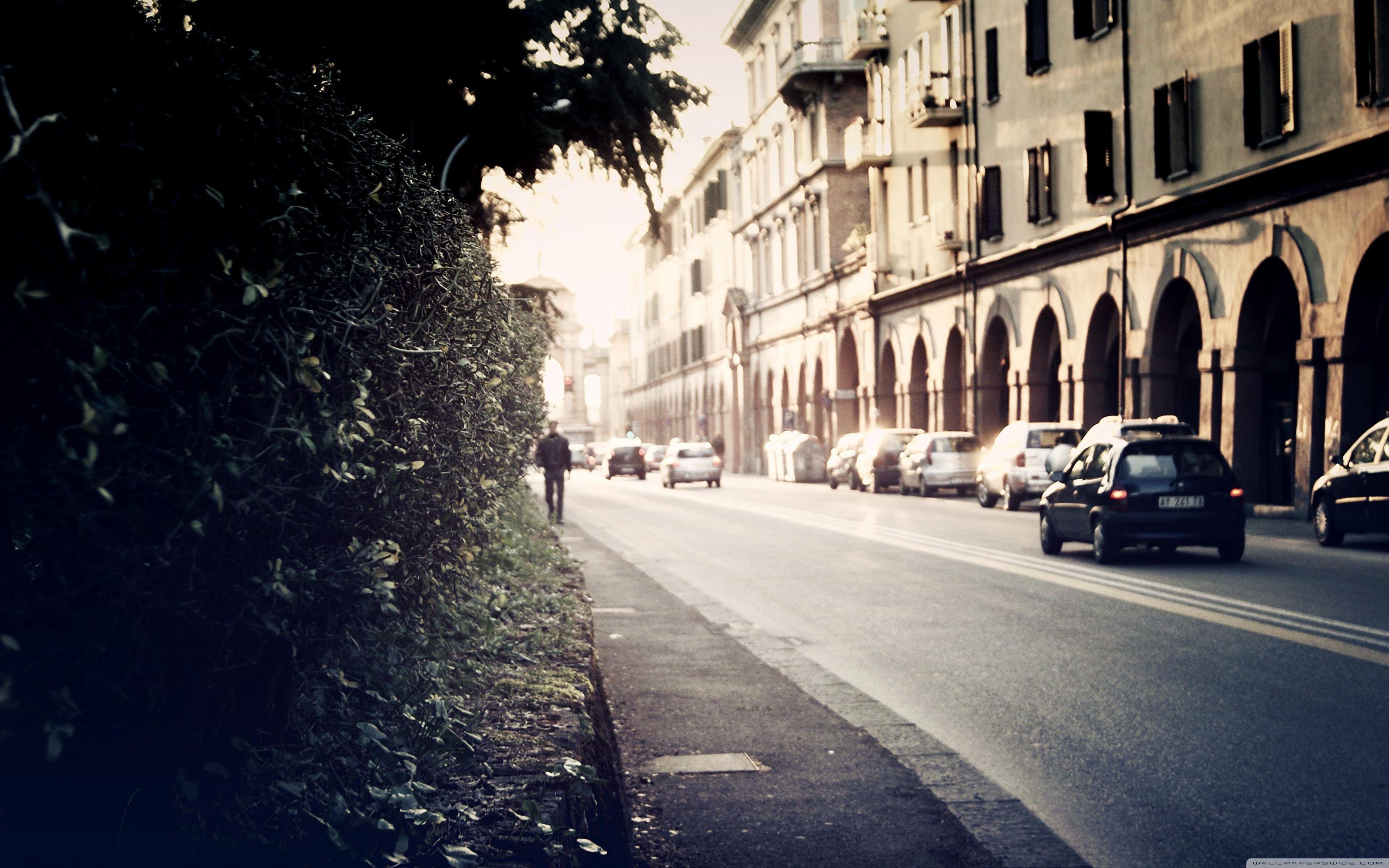 3840x2400 Download Street In Italy UltraHD Wallpaper