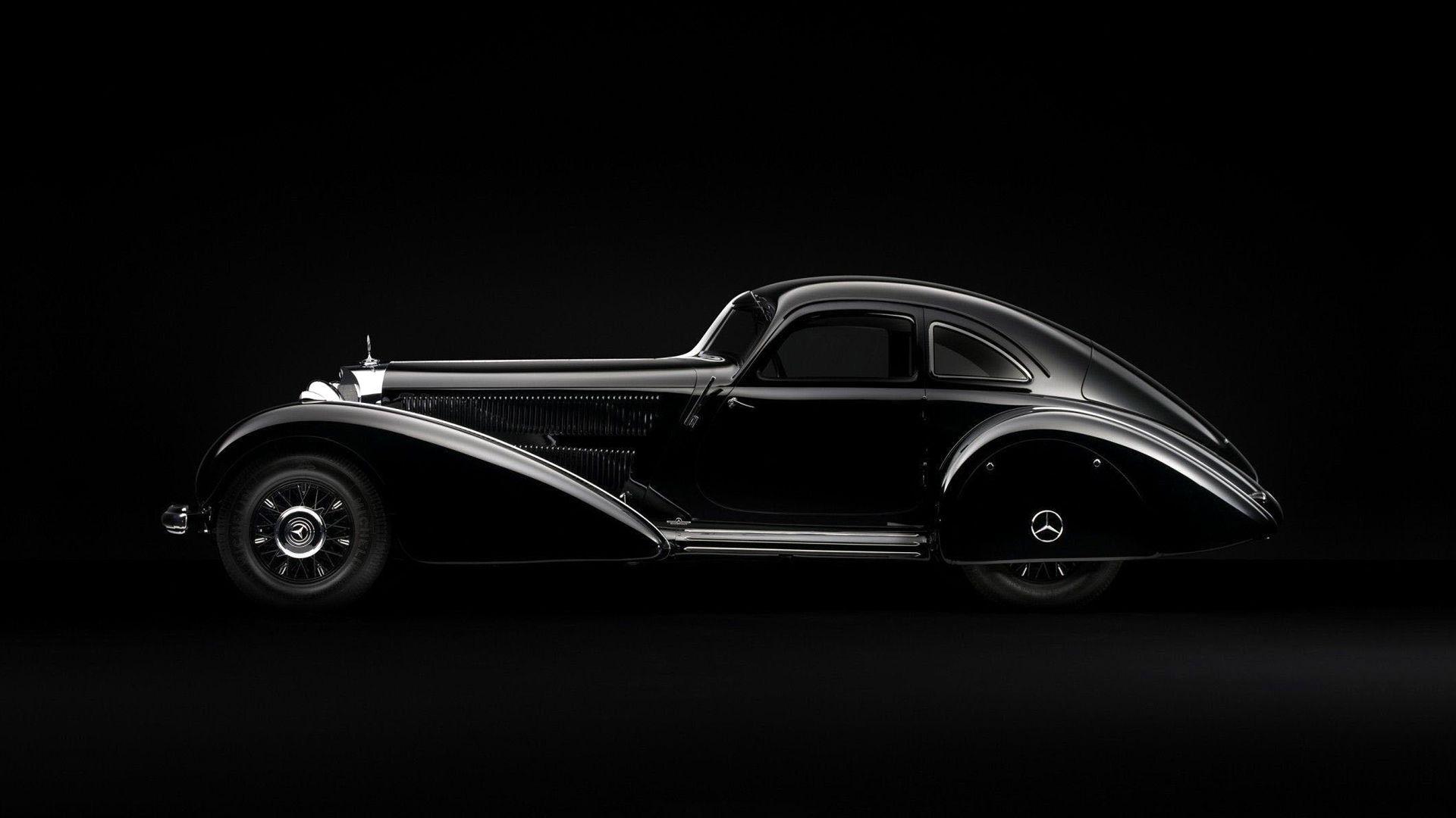 Wallpaper Black Classic Car