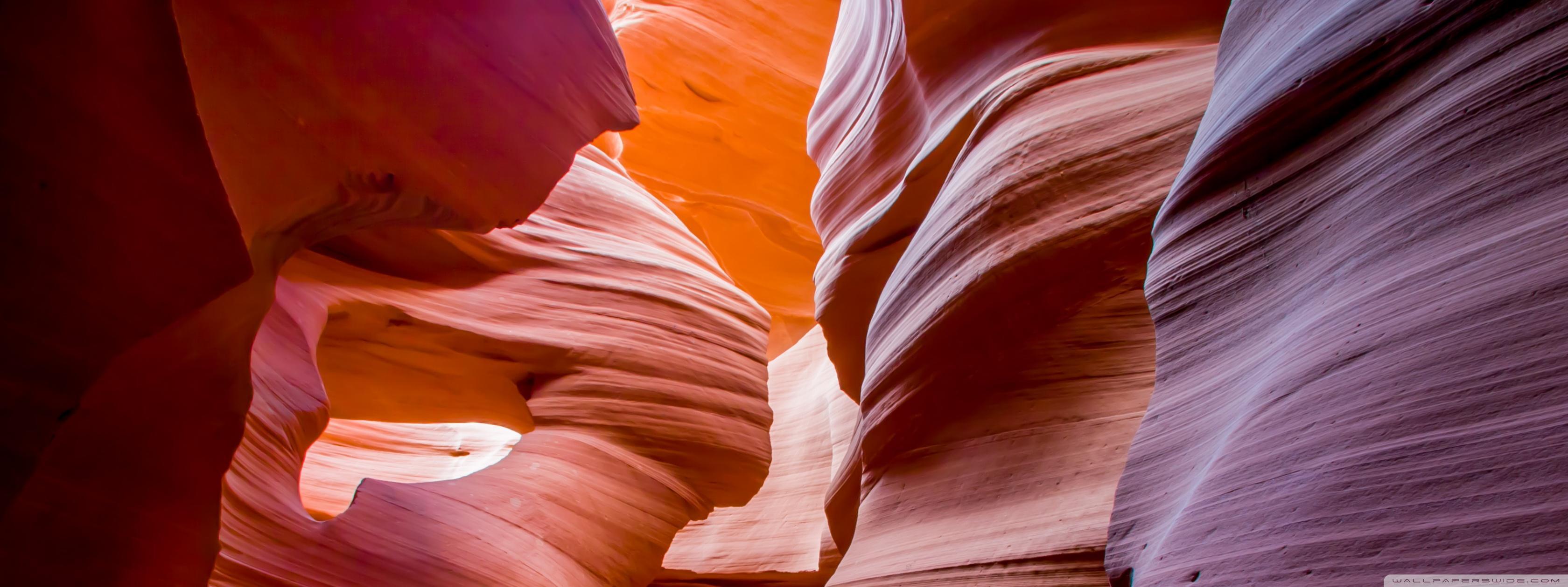 3360x1260 Lower Antelope Canyon Wallpaper