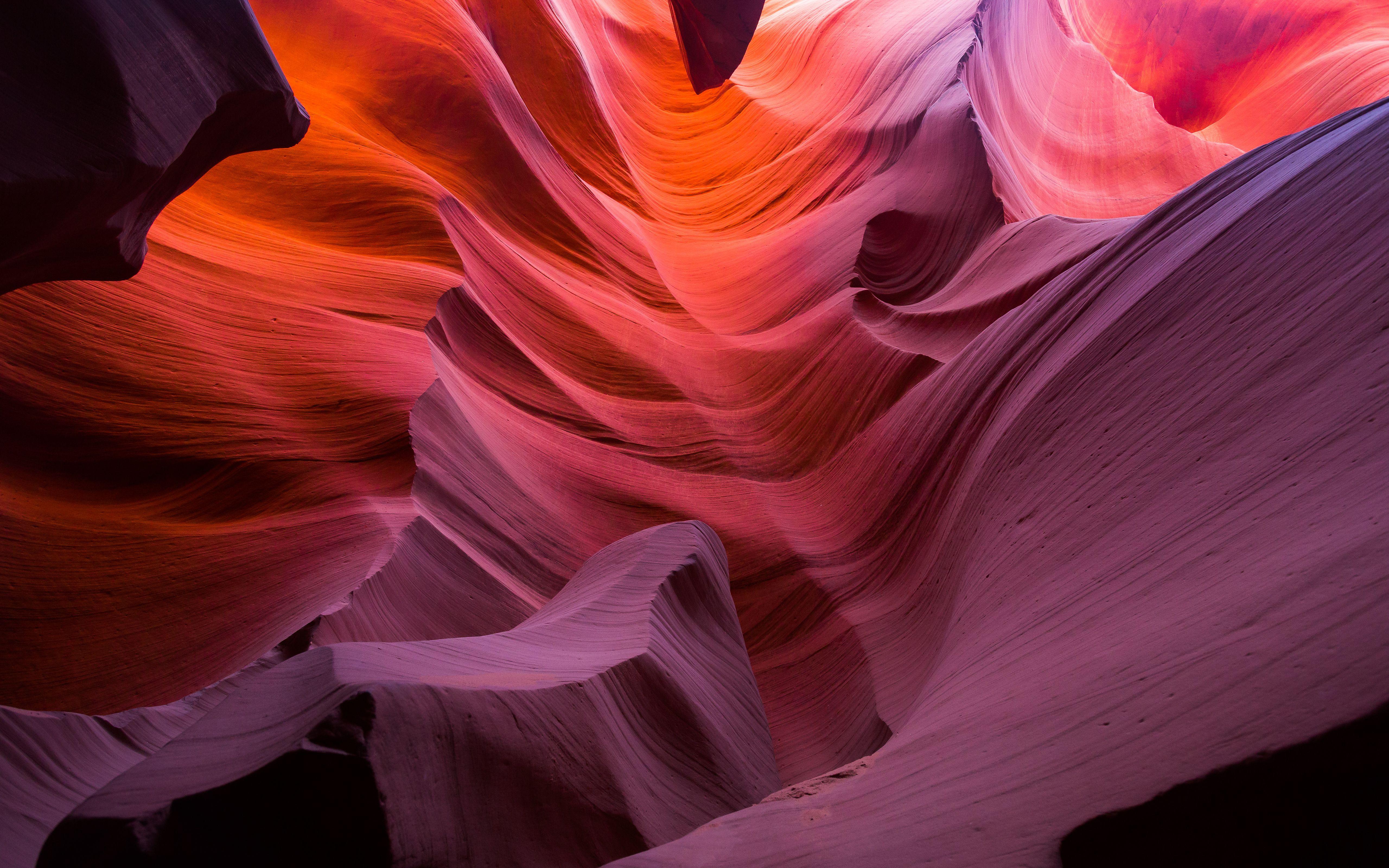 5120x3200 Wallpaper Lower Antelope Canyon, Arizona, 5K, Nature