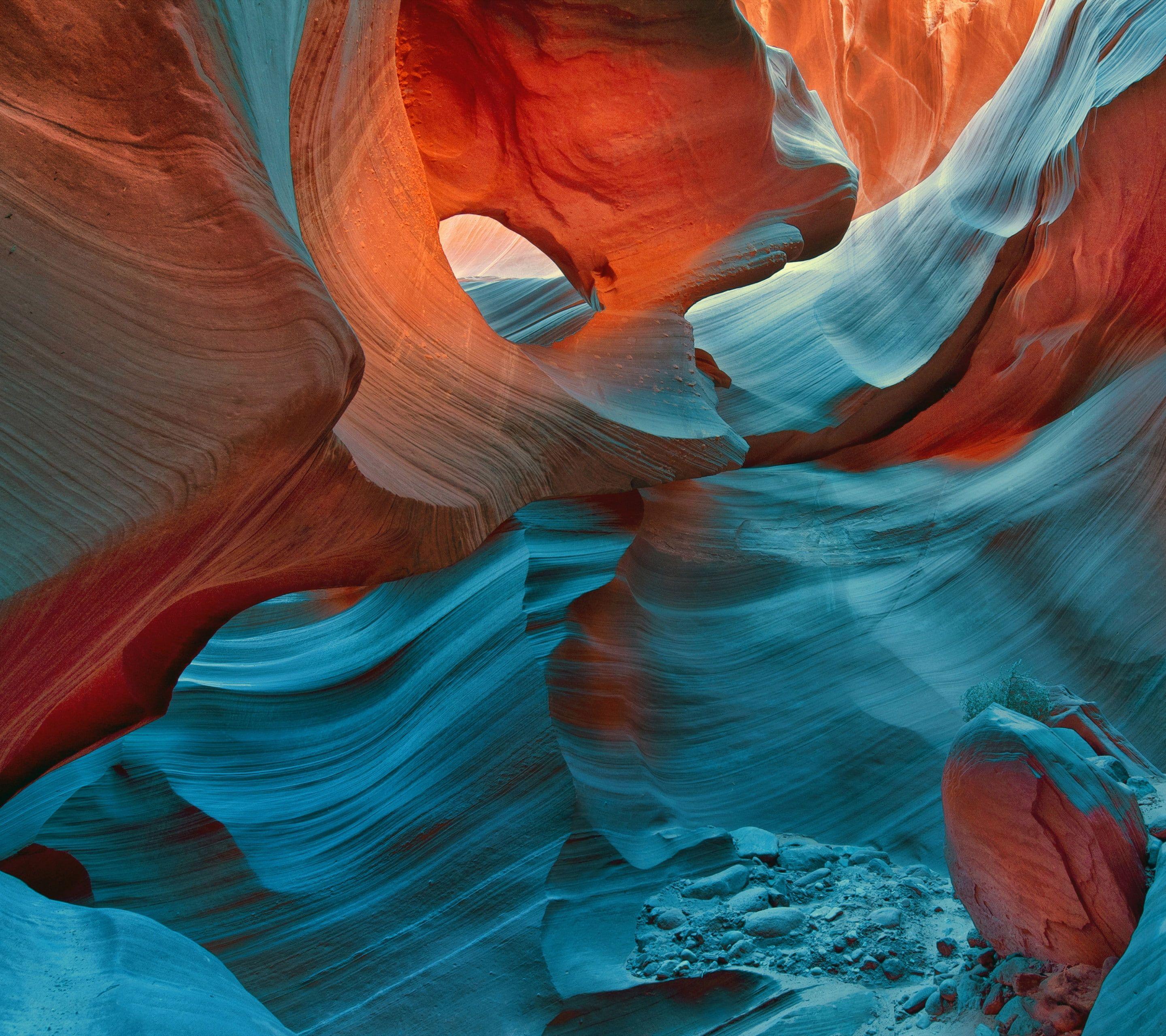 2880x2560 Antelope Canyon, rock, nature, colorful, HD wallpaper