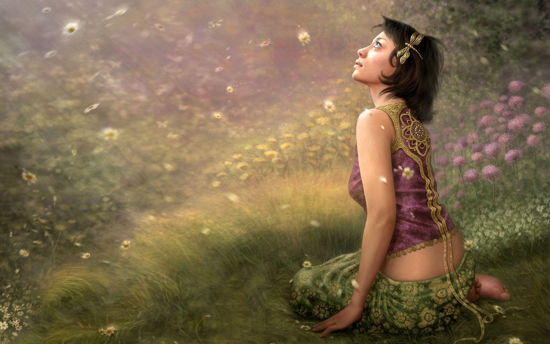 1920x1200 Fantasy girl wallpaper. Fantasy girl