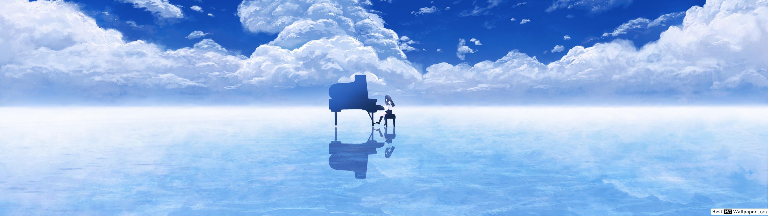 3200x900 Pianist World HD wallpaper download